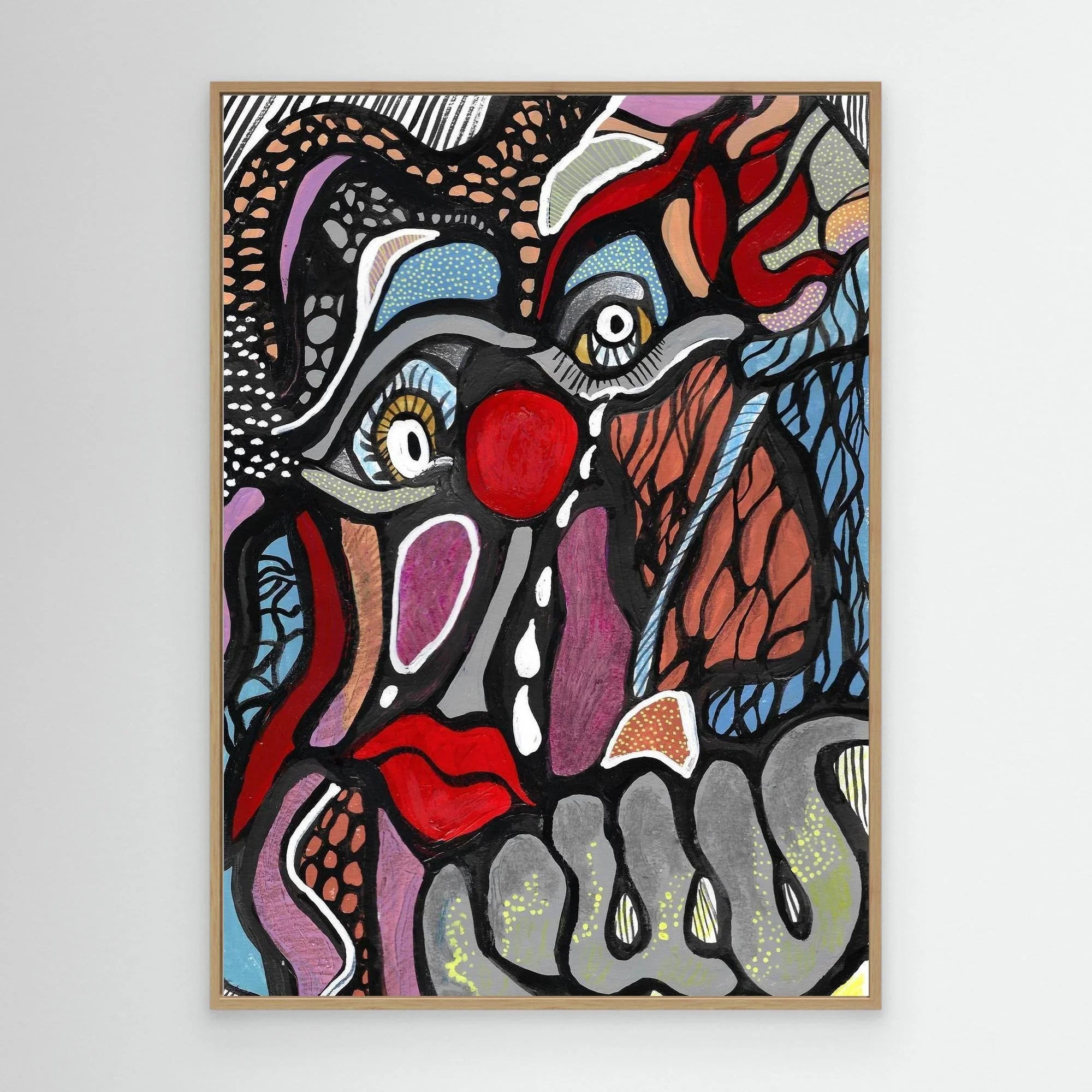 Canvas Print: Yet Another Clown - Silvia Pusceddu | Contemporary Art Prints