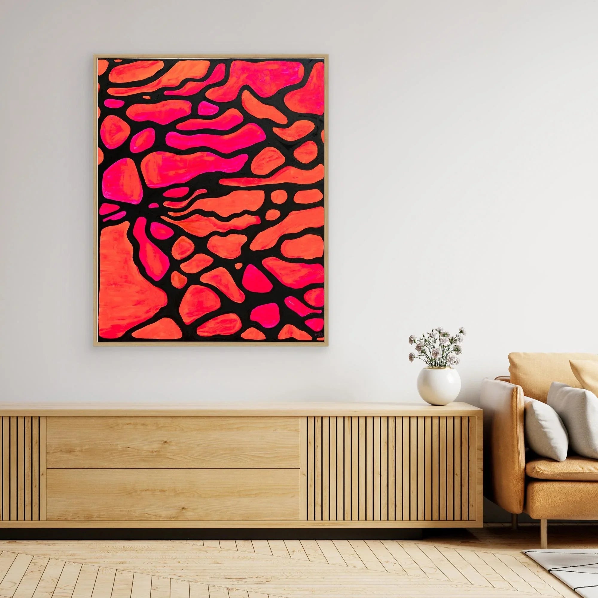 Canvas Print: Rosso di Sera - Silvia Pusceddu | Contemporary Art Prints