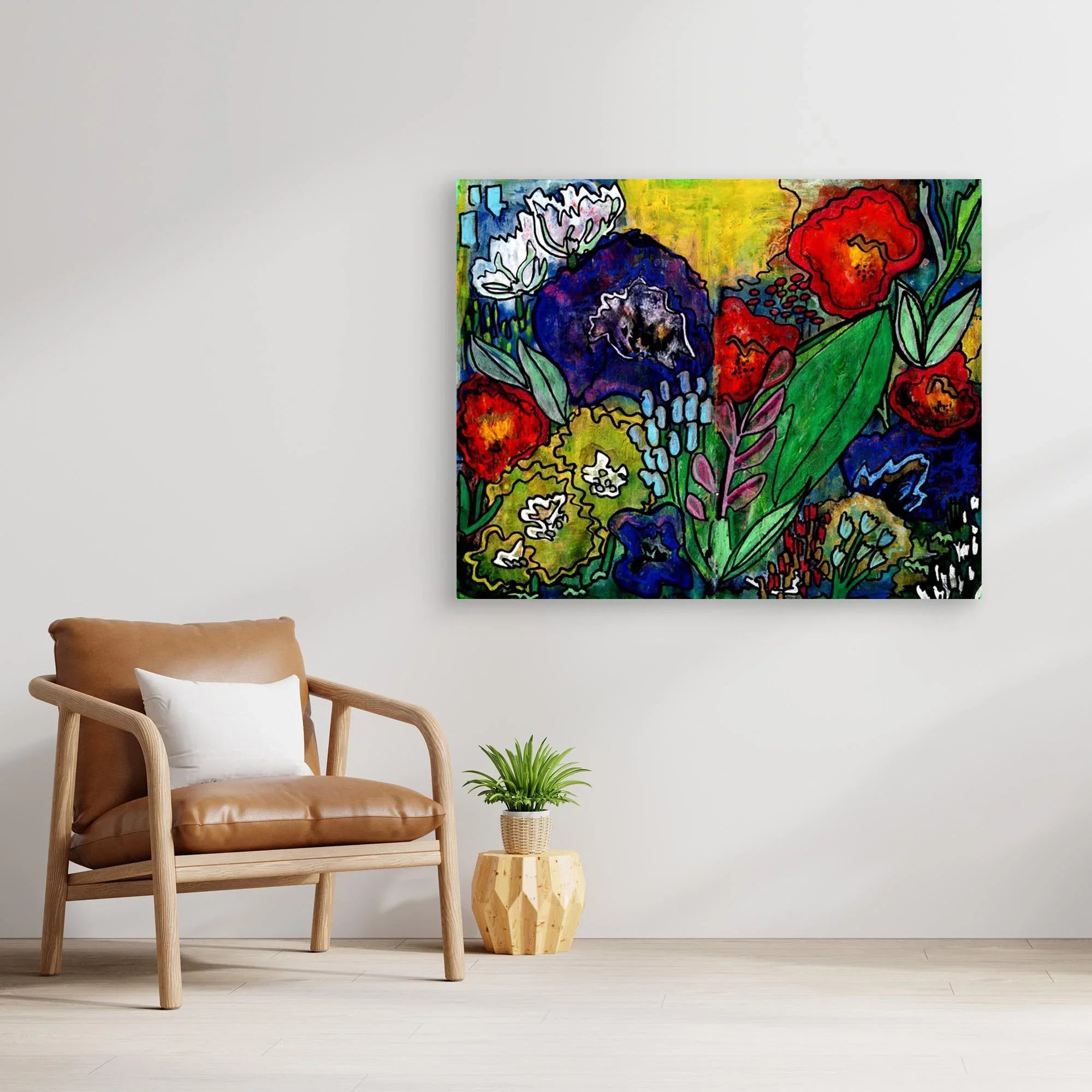 Canvas Print: Dusky Bloom - Silvia Pusceddu | Contemporary Art Prints