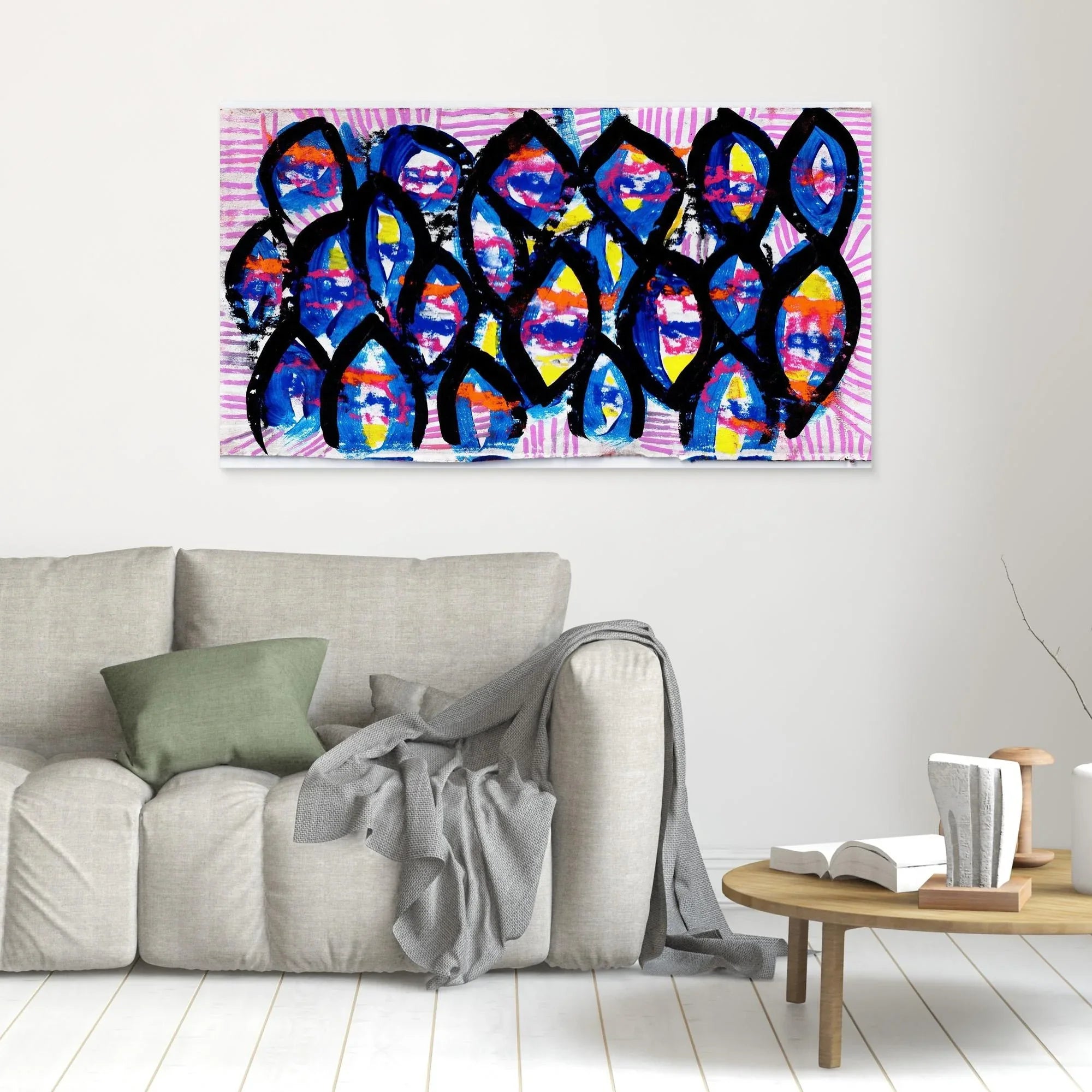 Canvas Print: Evil Eyes - Silvia Pusceddu | Contemporary Art Prints