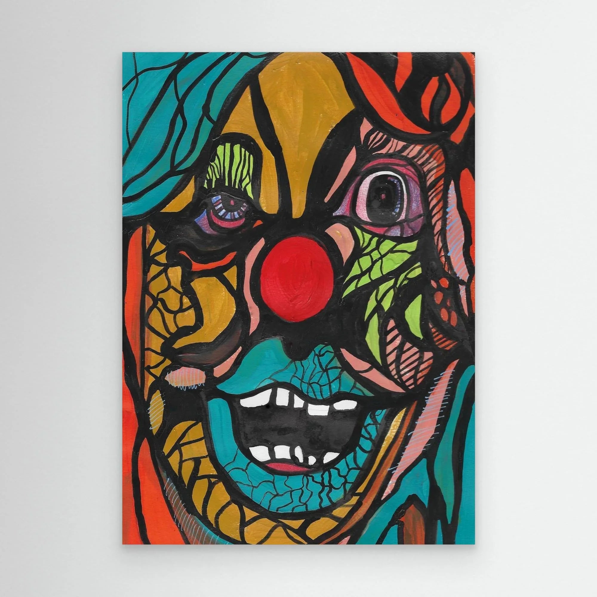 Canvas Print: Clown - Silvia Pusceddu | Contemporary Art Prints