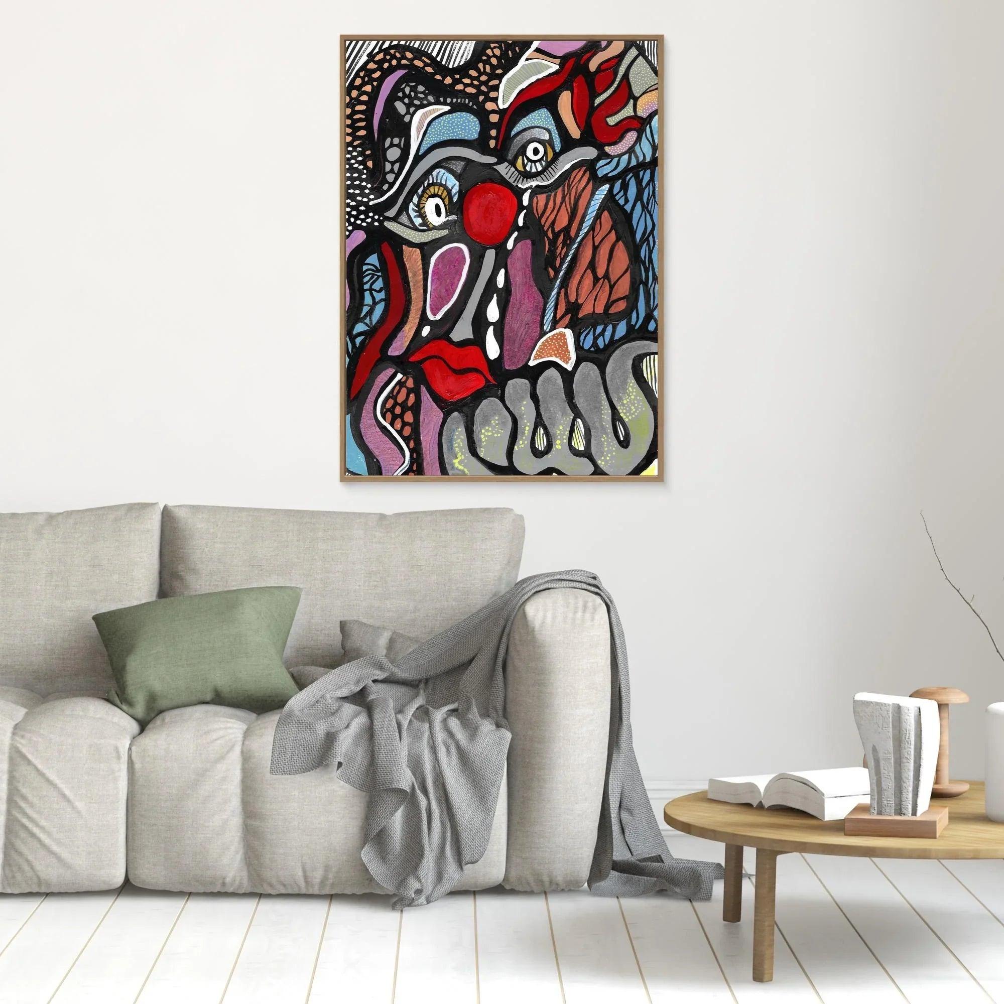 Canvas Print: Yet Another Clown - Silvia Pusceddu | Contemporary Art Prints