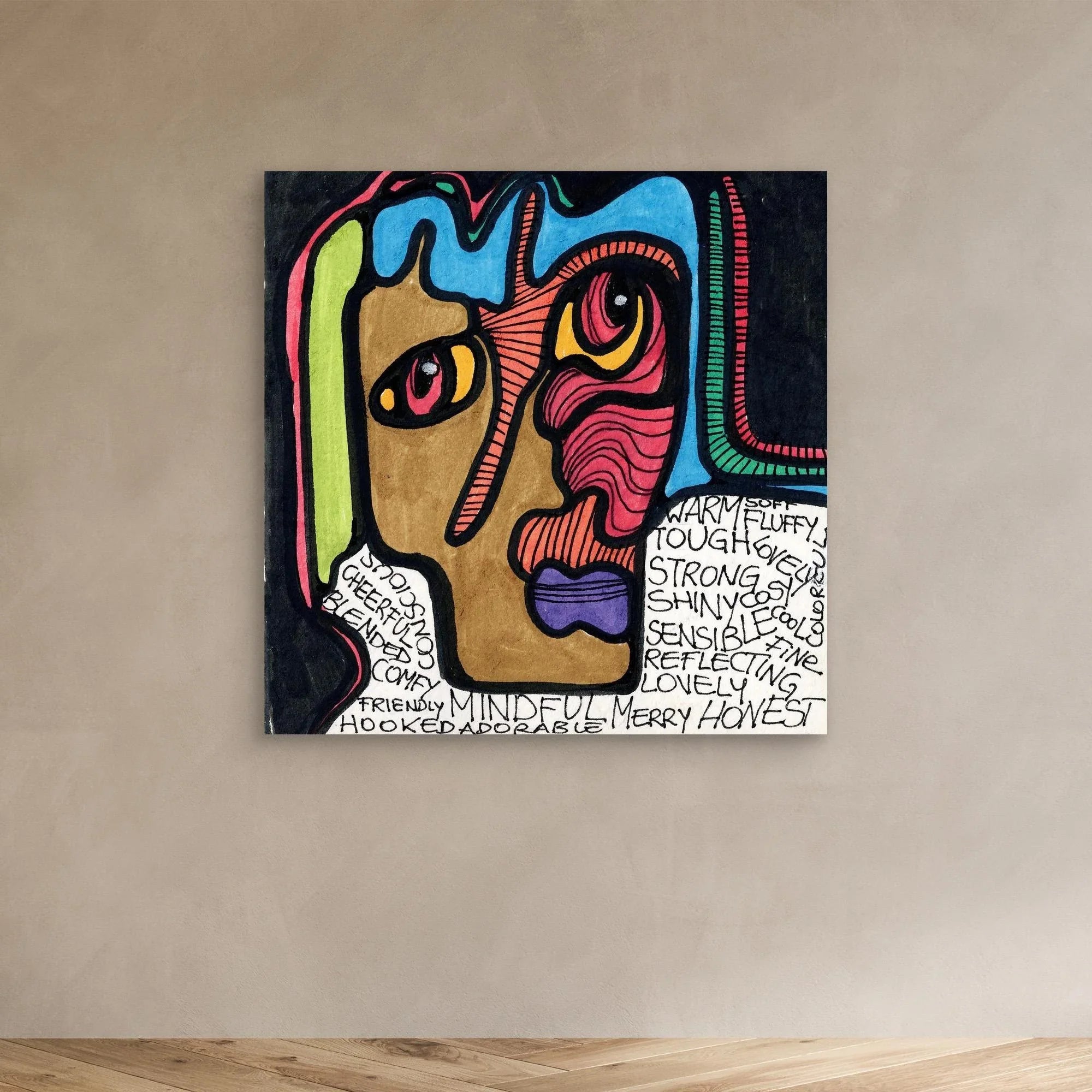 Canvas Print: Selfportrait DADA - Silvia Pusceddu | Contemporary Art Prints