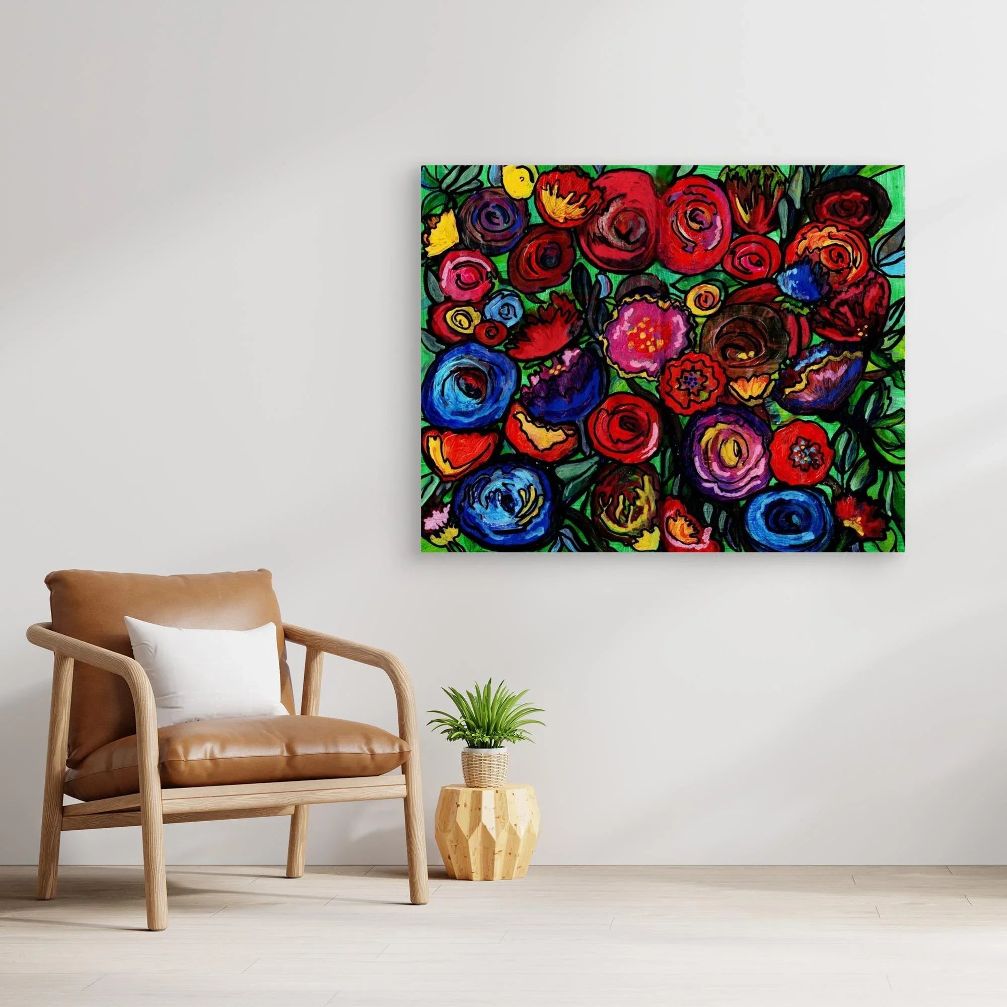 Canvas Print: Dusky Bloom - Silvia Pusceddu | Contemporary Art Prints