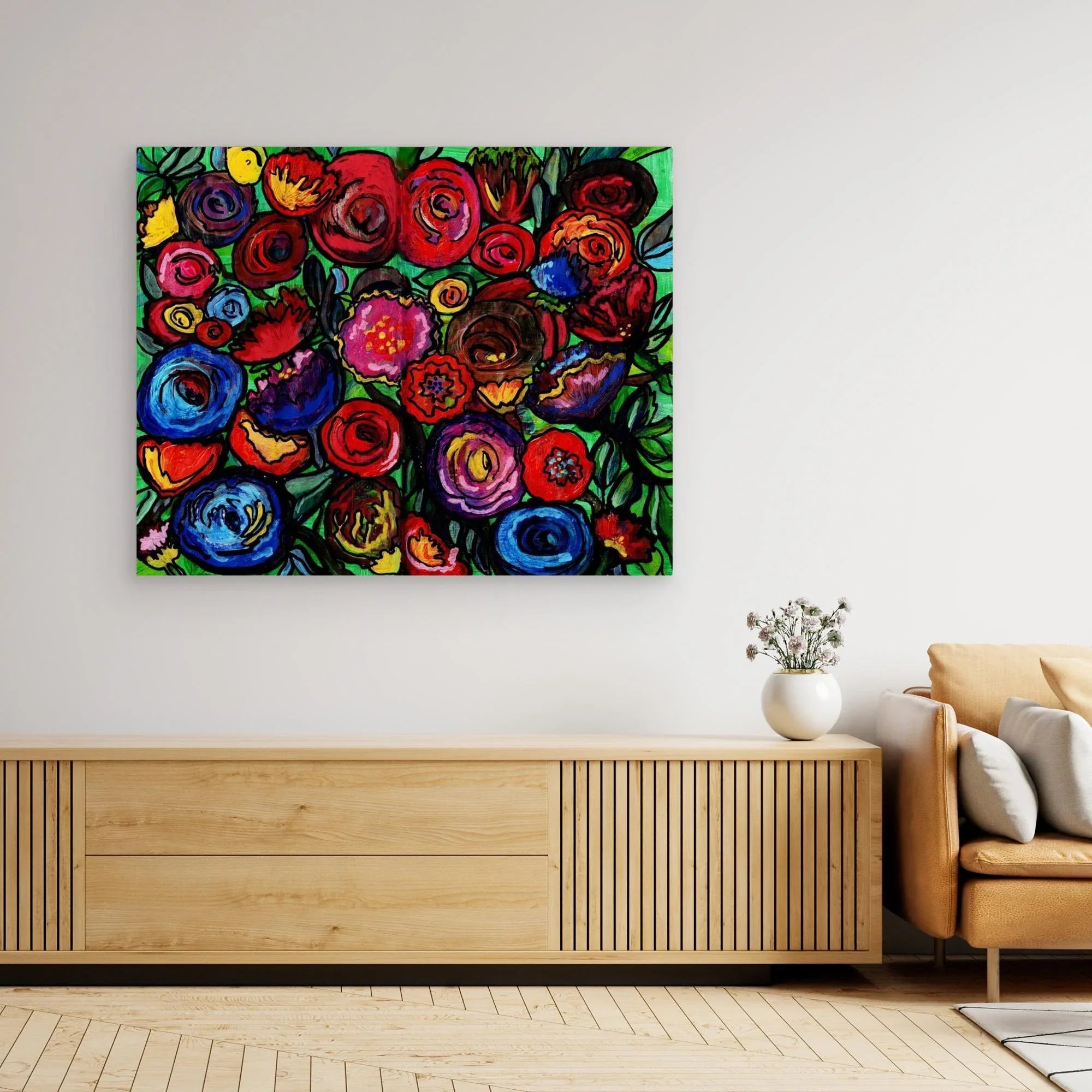 Canvas Print: Dusky Bloom - Silvia Pusceddu | Contemporary Art Prints