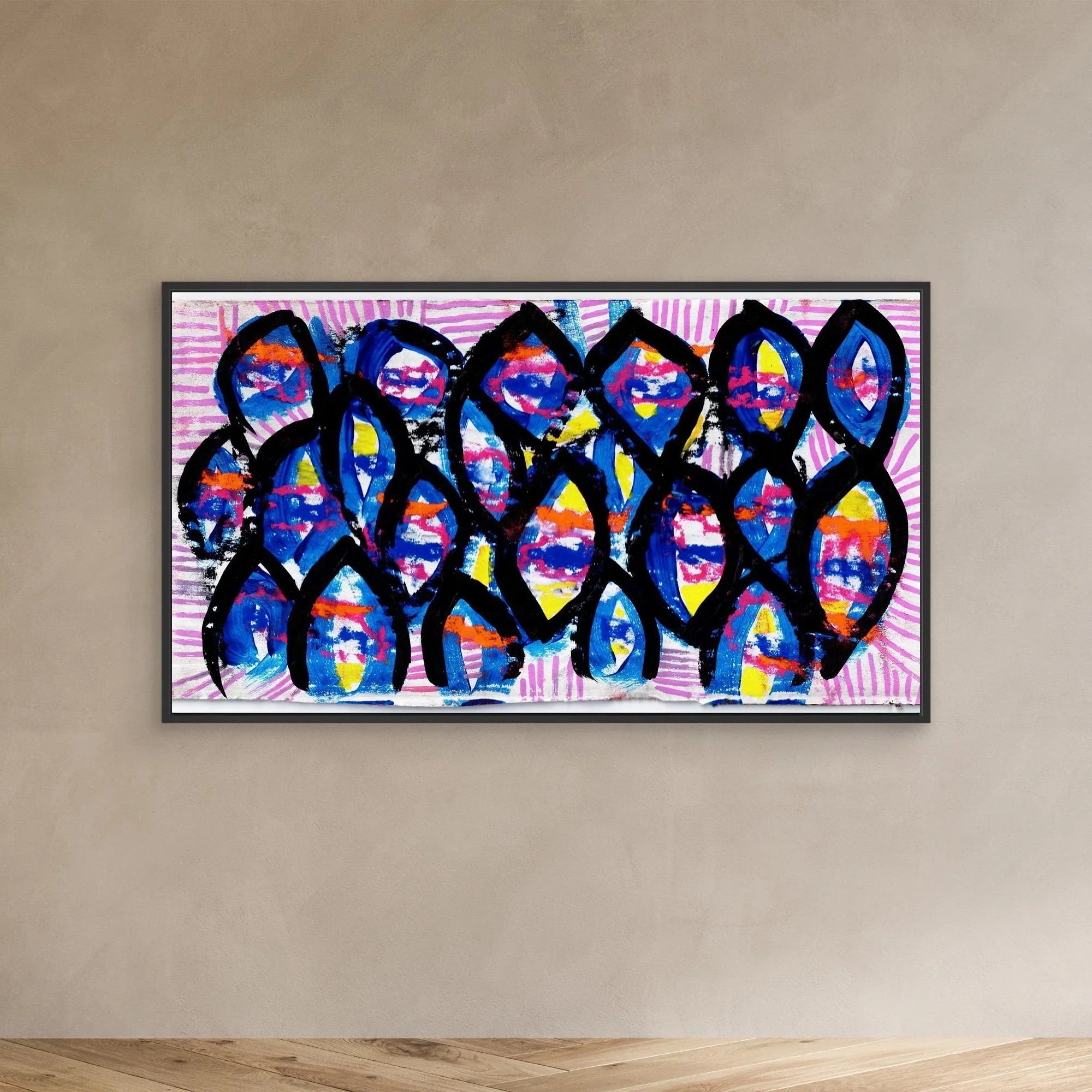 Canvas Print: Evil Eyes - Silvia Pusceddu | Contemporary Art Prints