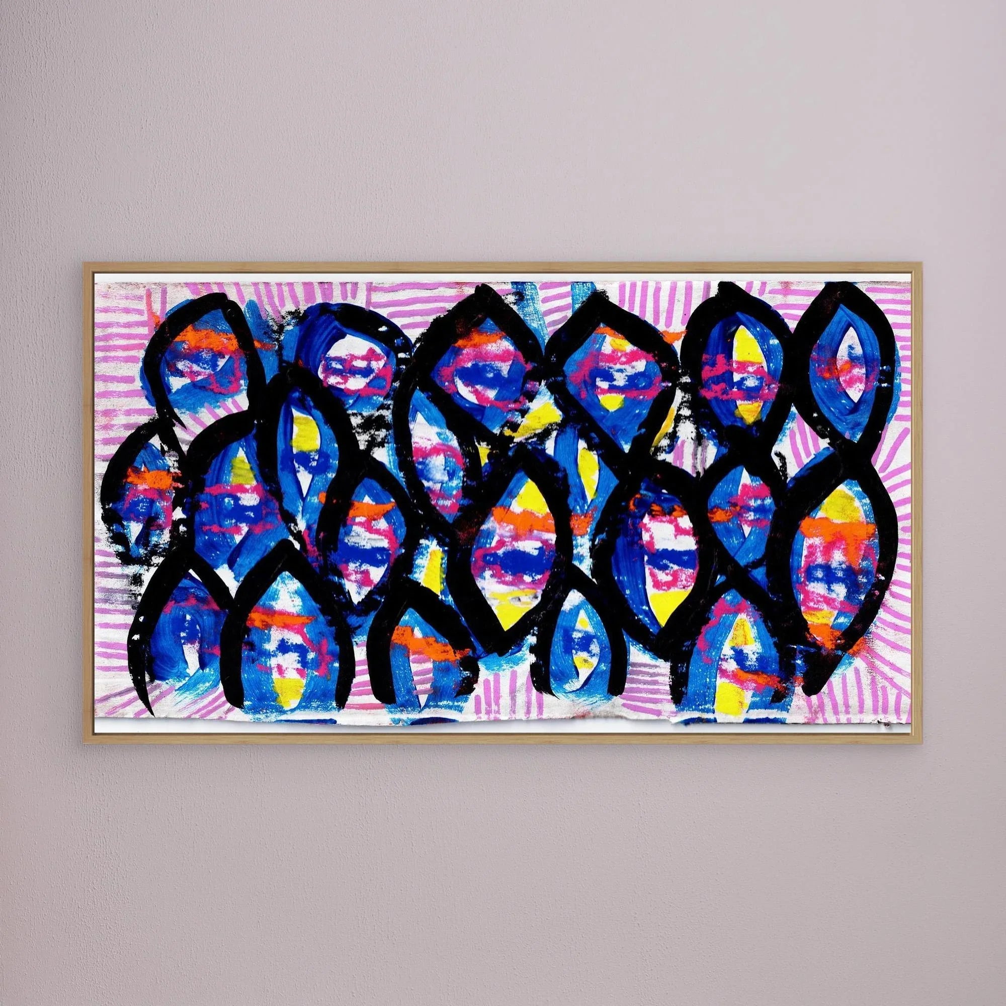 Canvas Print: Evil Eyes - Silvia Pusceddu | Contemporary Art Prints