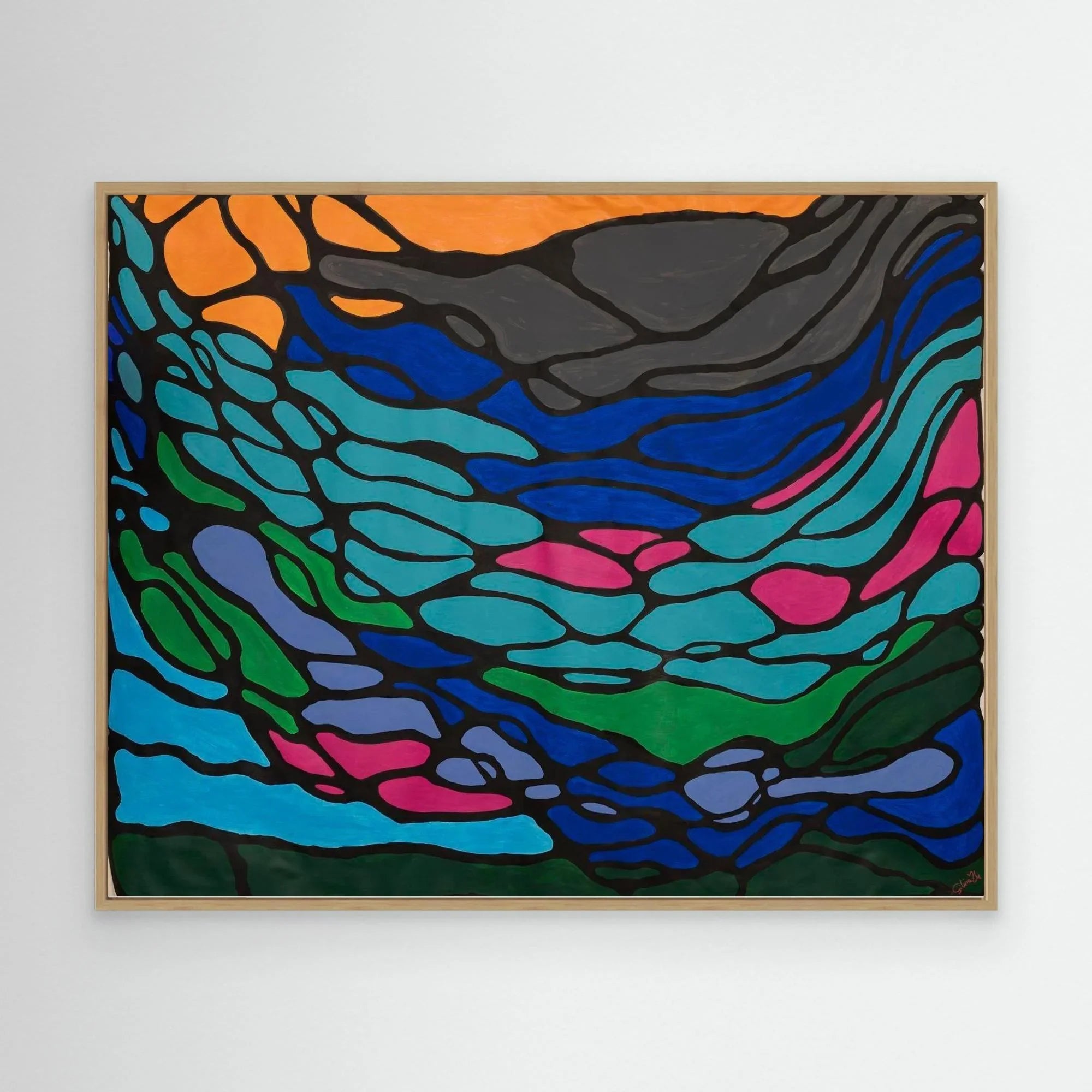 Canvas Print: Flows - Silvia Pusceddu | Contemporary Art Prints