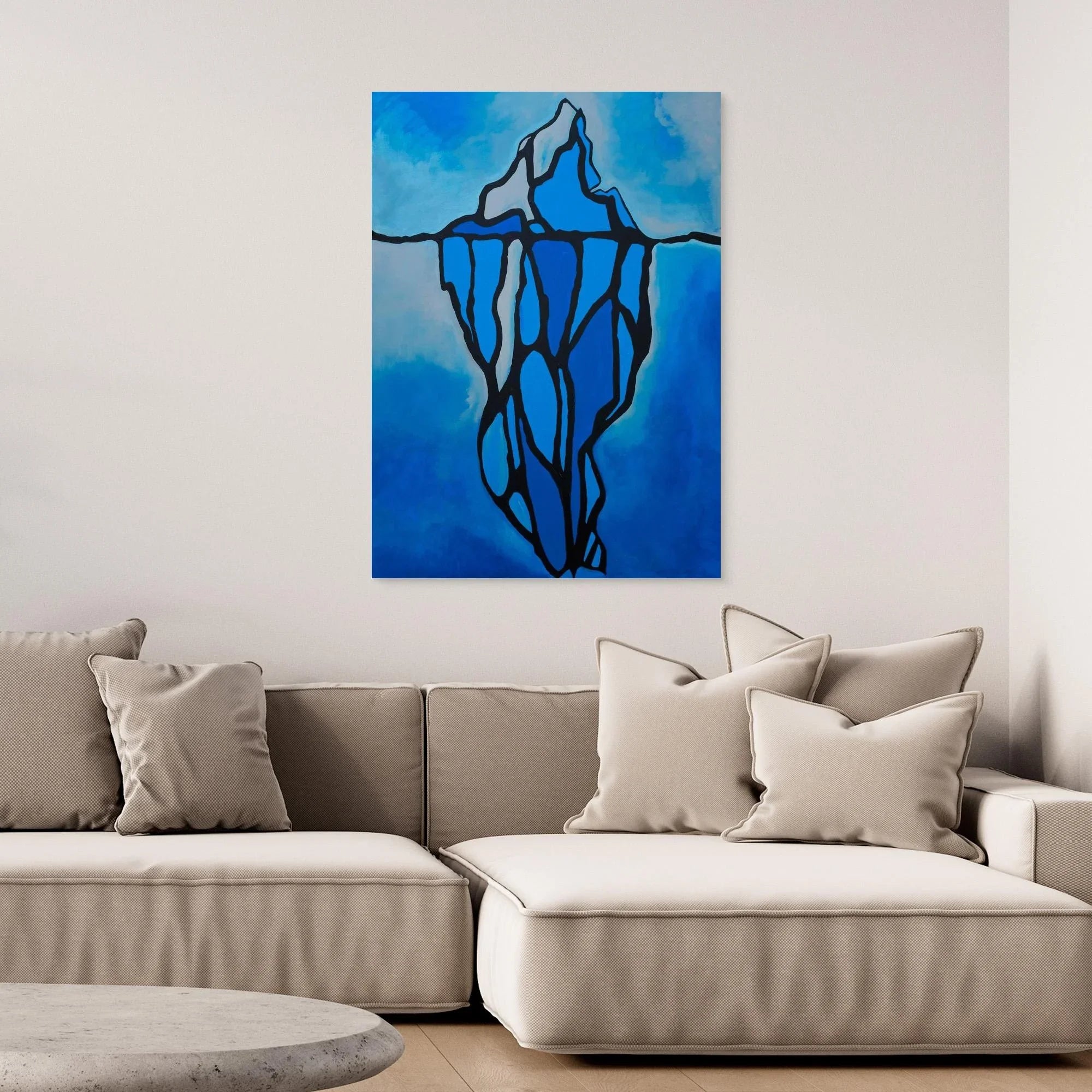 Canvas Print: Iceberg - Silvia Pusceddu | Contemporary Art Prints