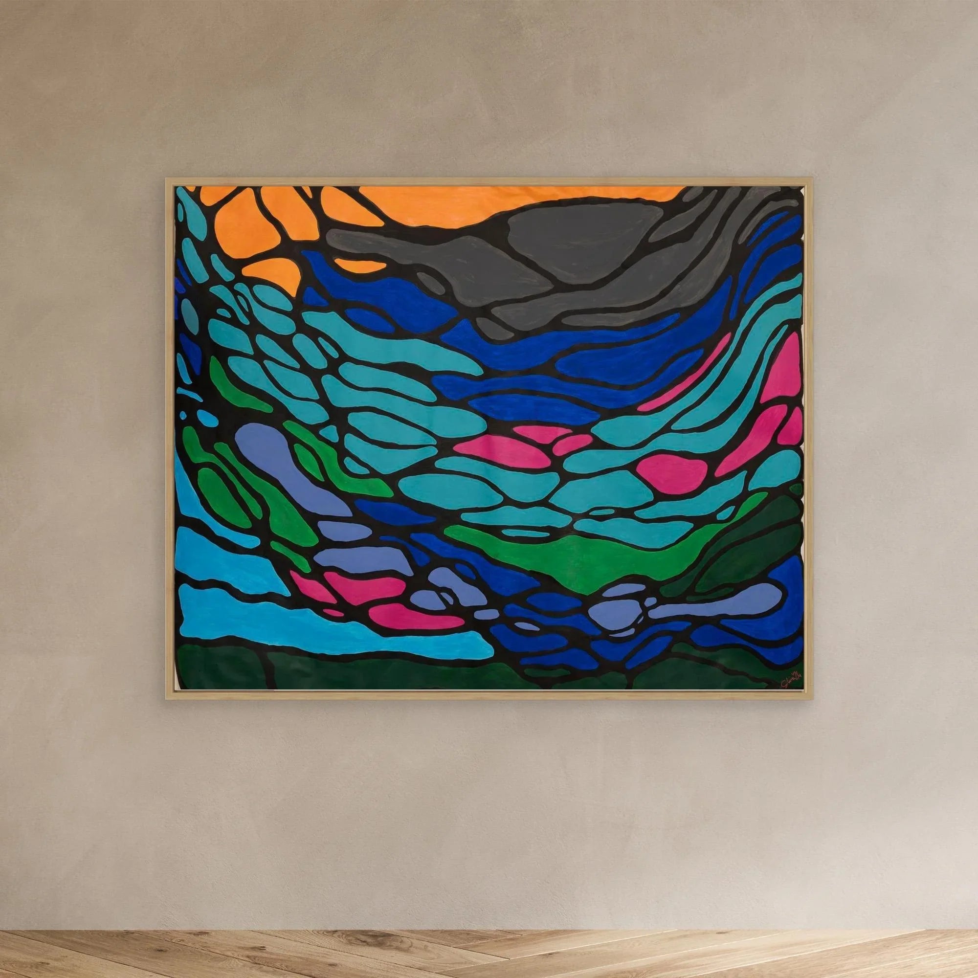 Canvas Print: Flows - Silvia Pusceddu | Contemporary Art Prints