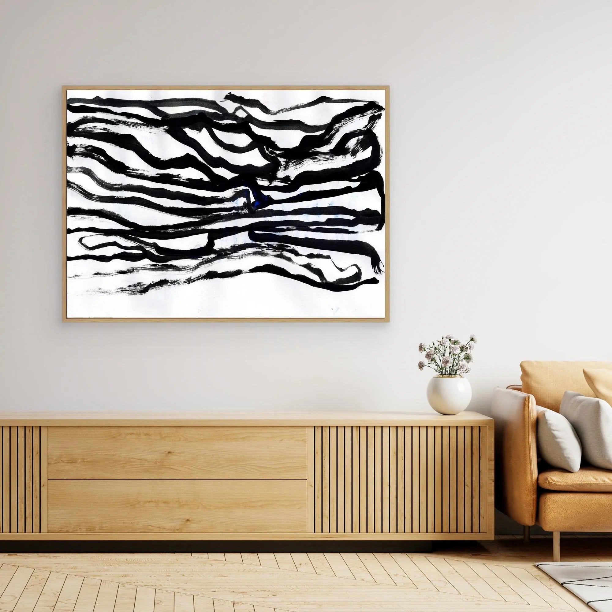 Canvas Print: Black Web - Silvia Pusceddu | Contemporary Art Prints