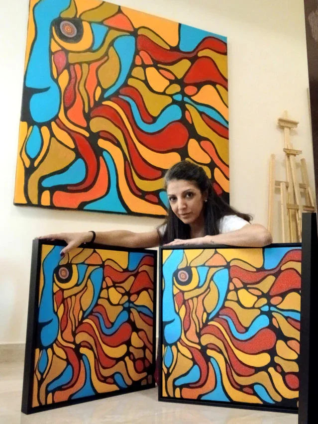 Silvia_with_King - Silvia Pusceddu | Contemporary Art Prints