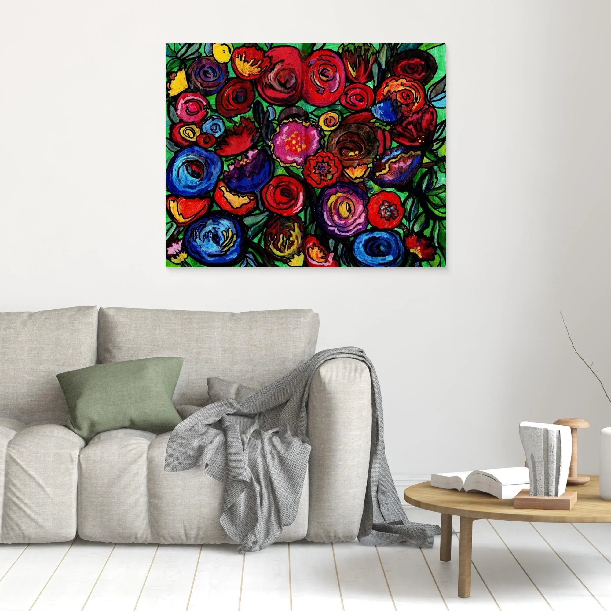 Canvas Print: Dusky Bloom - Silvia Pusceddu | Contemporary Art Prints