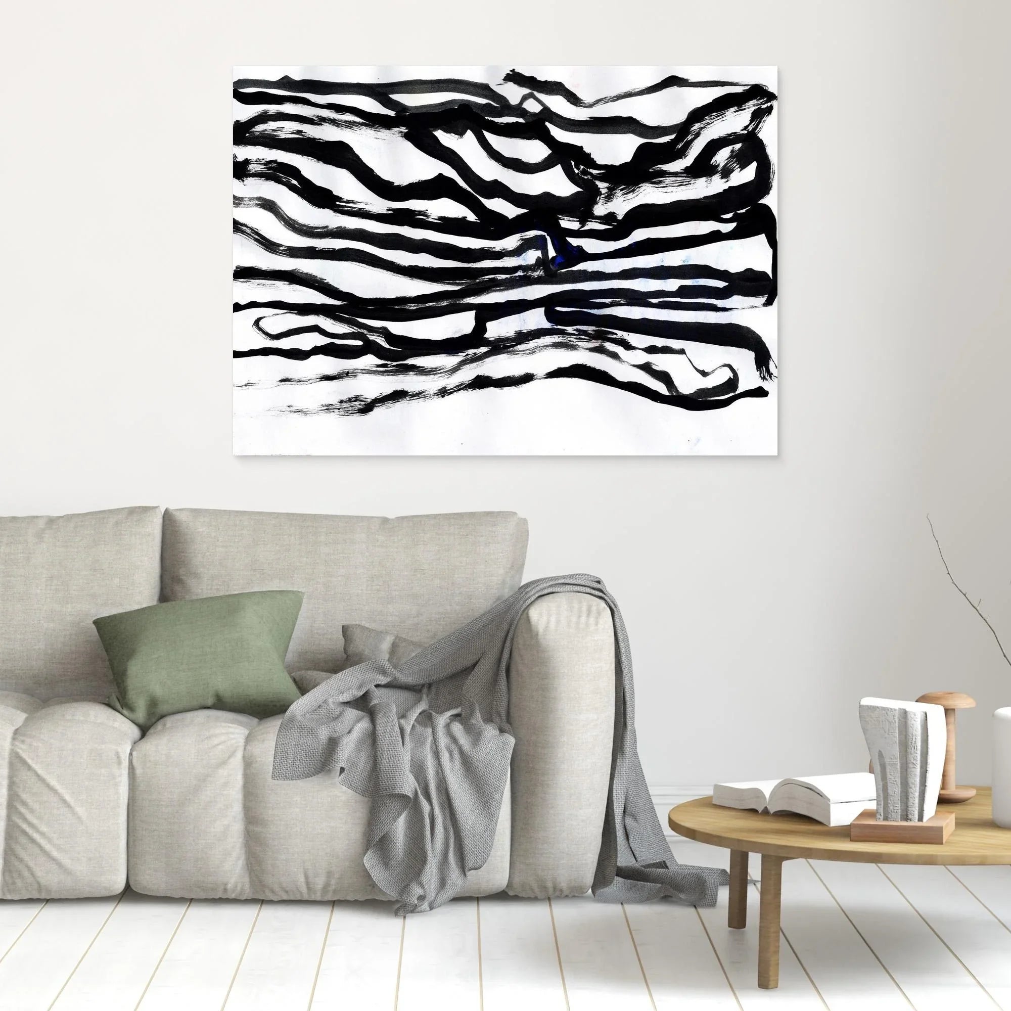 Canvas Print: Black Web - Silvia Pusceddu | Contemporary Art Prints