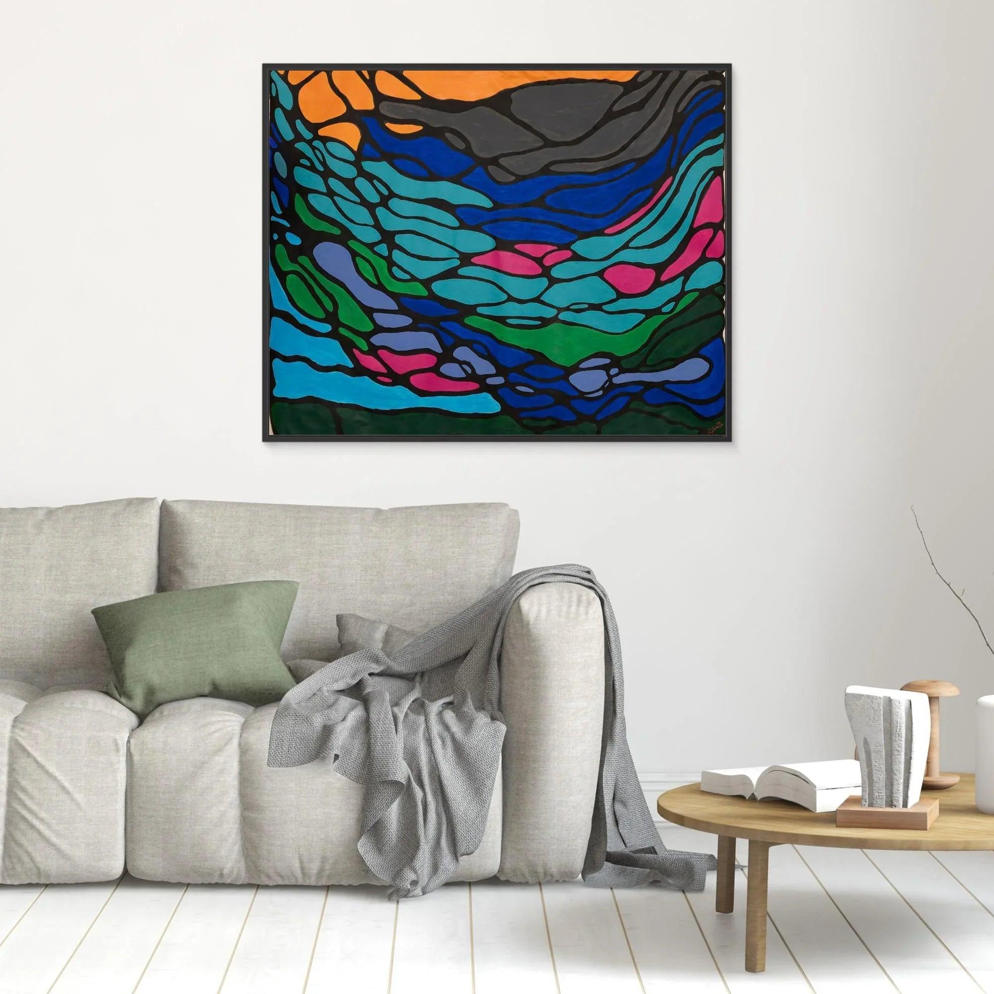 Canvas Print: Flows - Silvia Pusceddu | Contemporary Art Prints