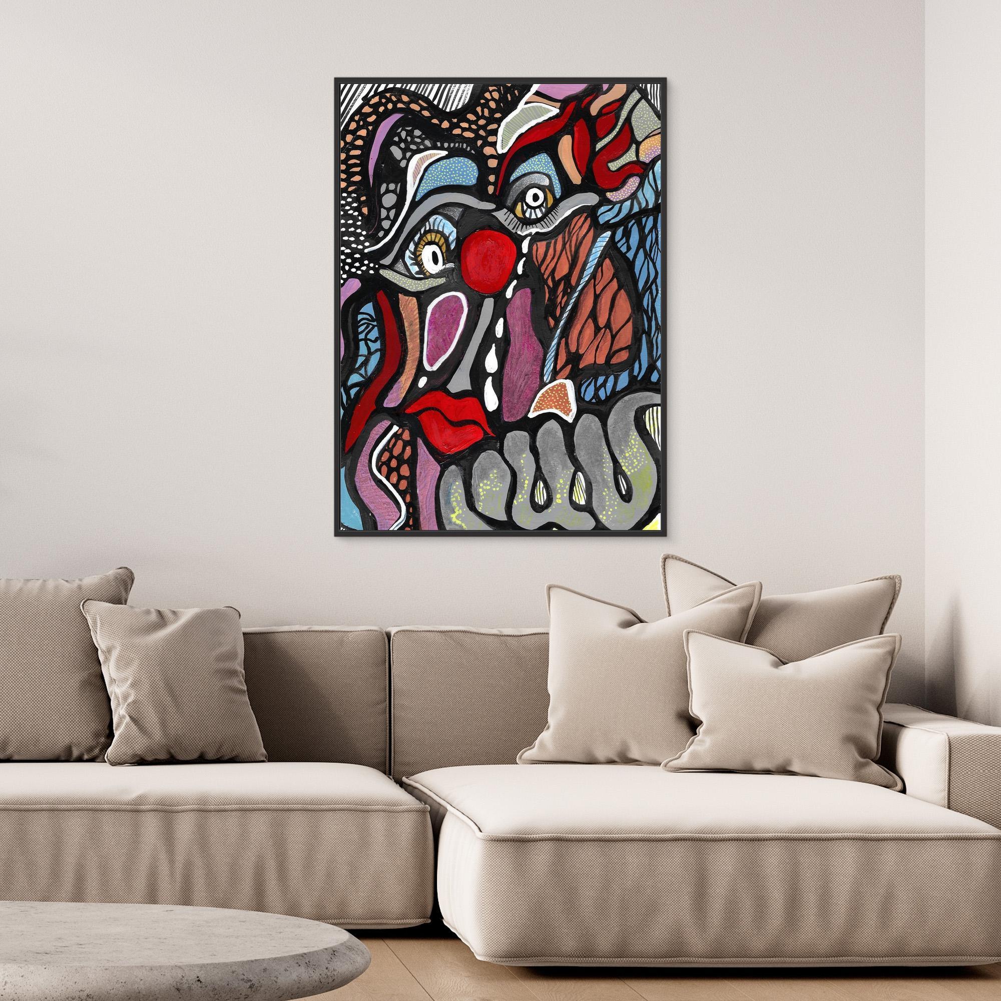 Canvas Print: Yet Another Clown - Silvia Pusceddu | Contemporary Art Prints