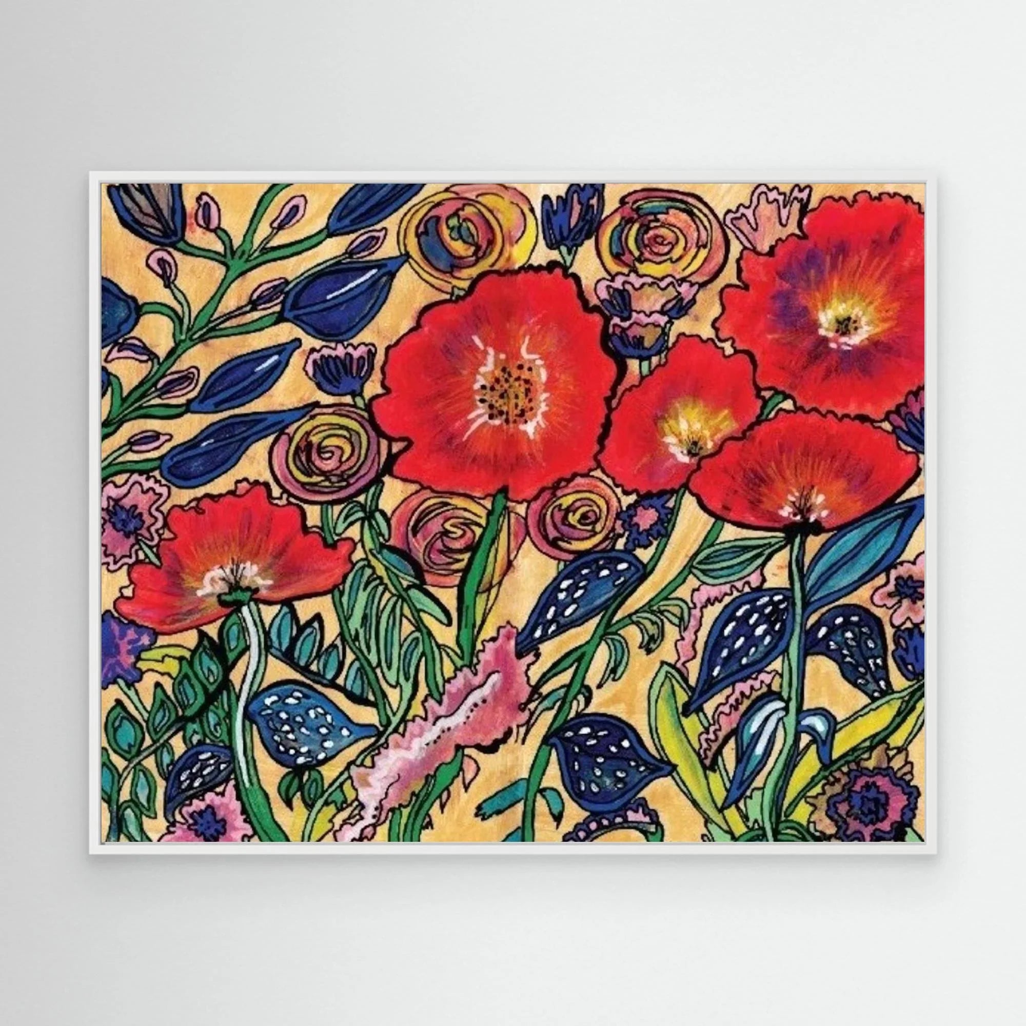 Canvas Print: Resilient Bloom - Silvia Pusceddu | Contemporary Art Prints