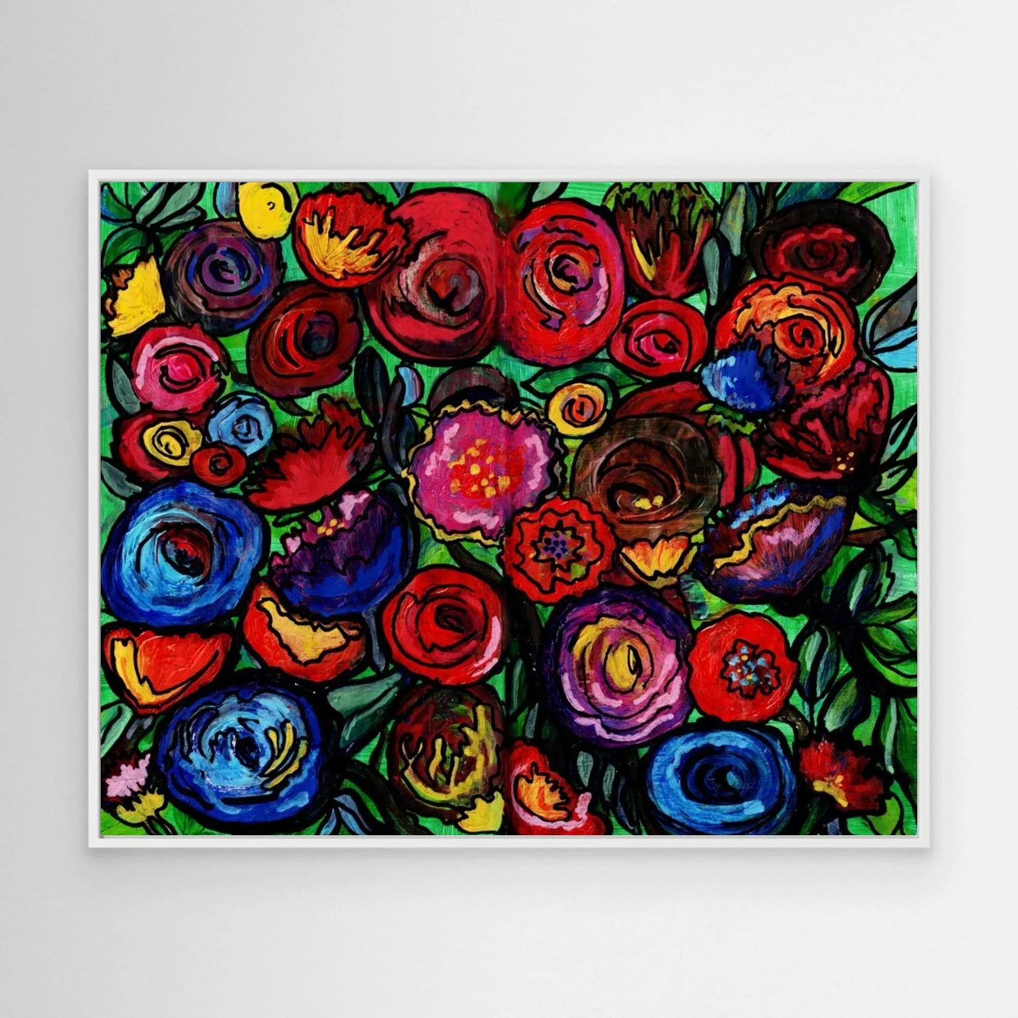 Canvas Print: Dusky Bloom - Silvia Pusceddu | Contemporary Art Prints