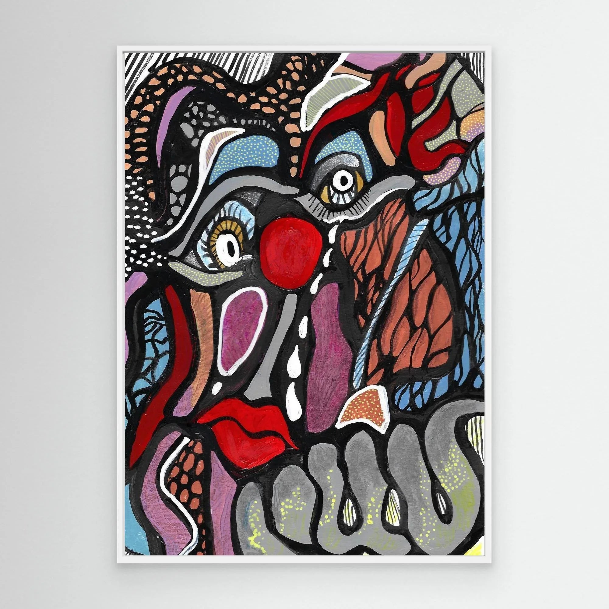 Canvas Print: Yet Another Clown - Silvia Pusceddu | Contemporary Art Prints
