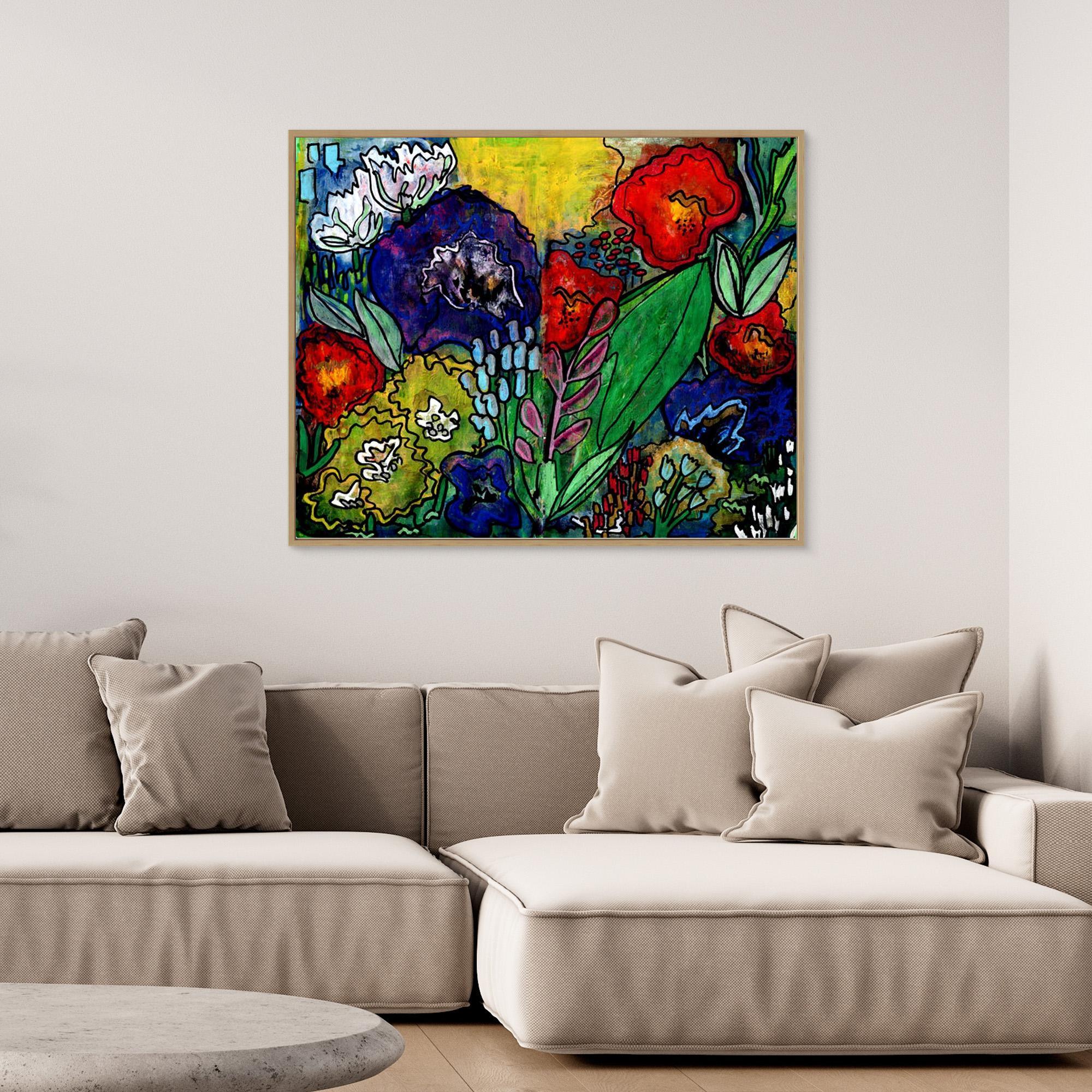 Canvas Print: Dusky Bloom - Silvia Pusceddu | Contemporary Art Prints
