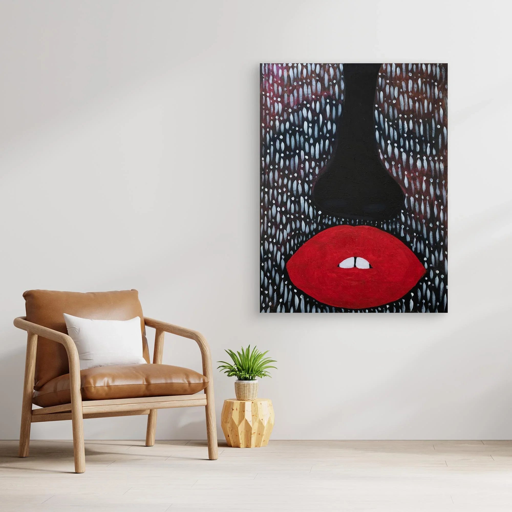 Canvas Print: Lips - Silvia Pusceddu | Contemporary Art Prints