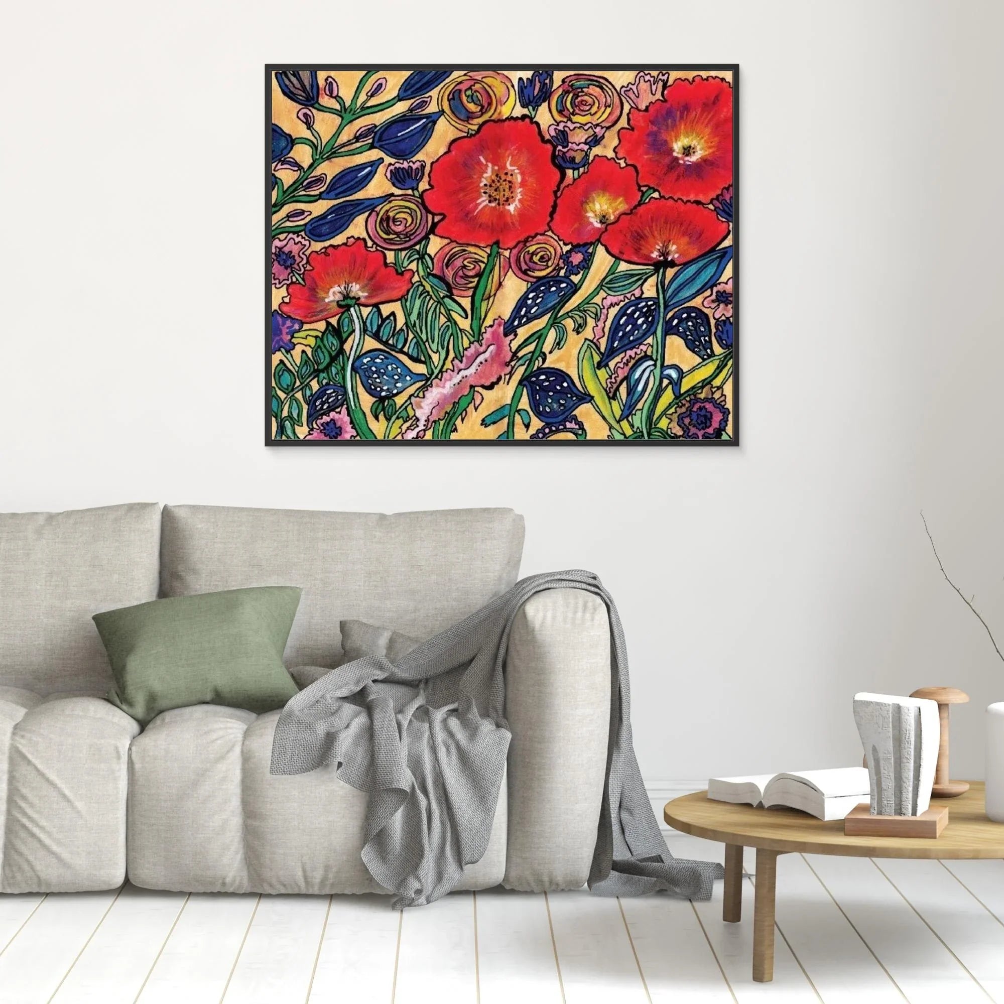 Canvas Print: Resilient Bloom - Silvia Pusceddu | Contemporary Art Prints