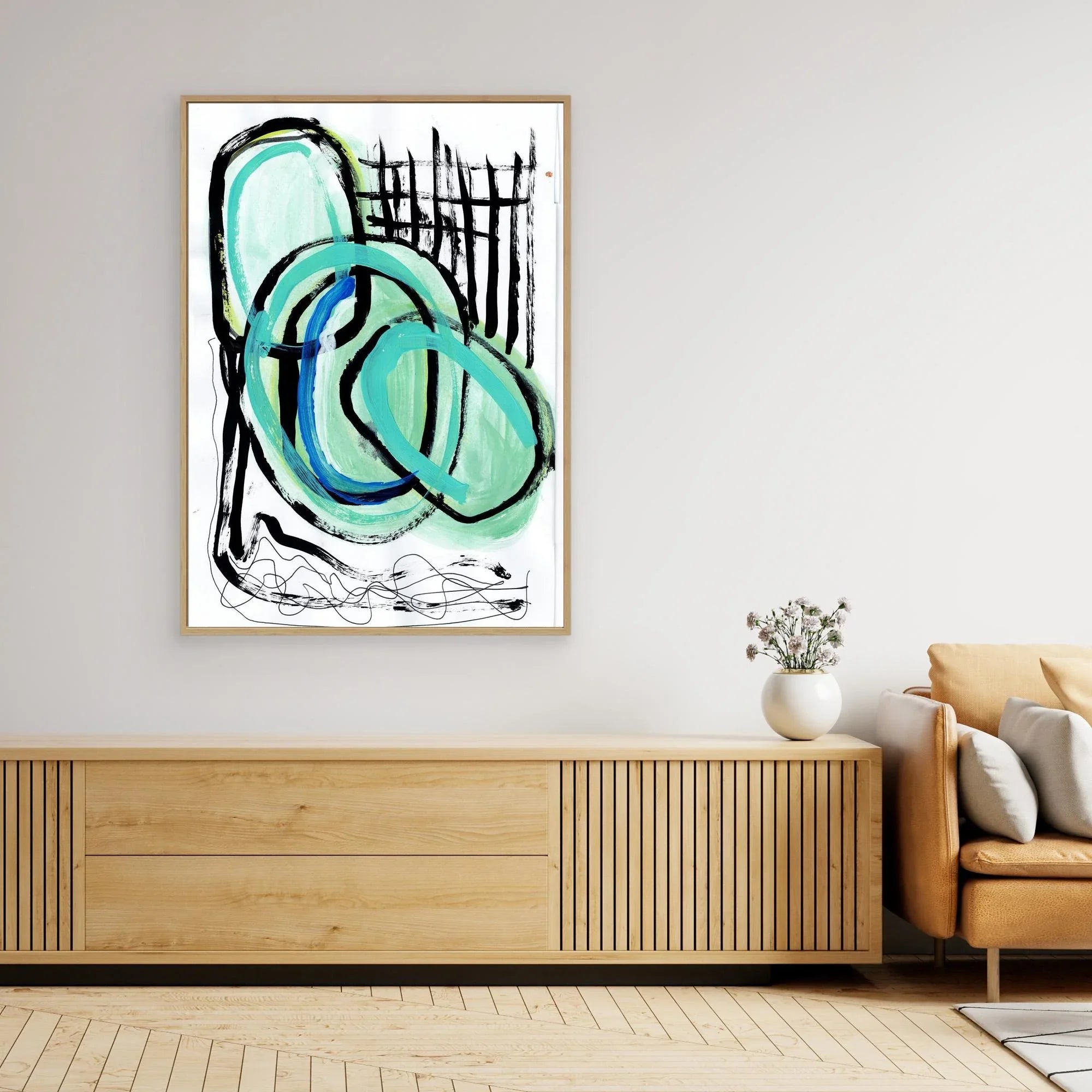 Canvas Print: Circles - Silvia Pusceddu | Contemporary Art Prints