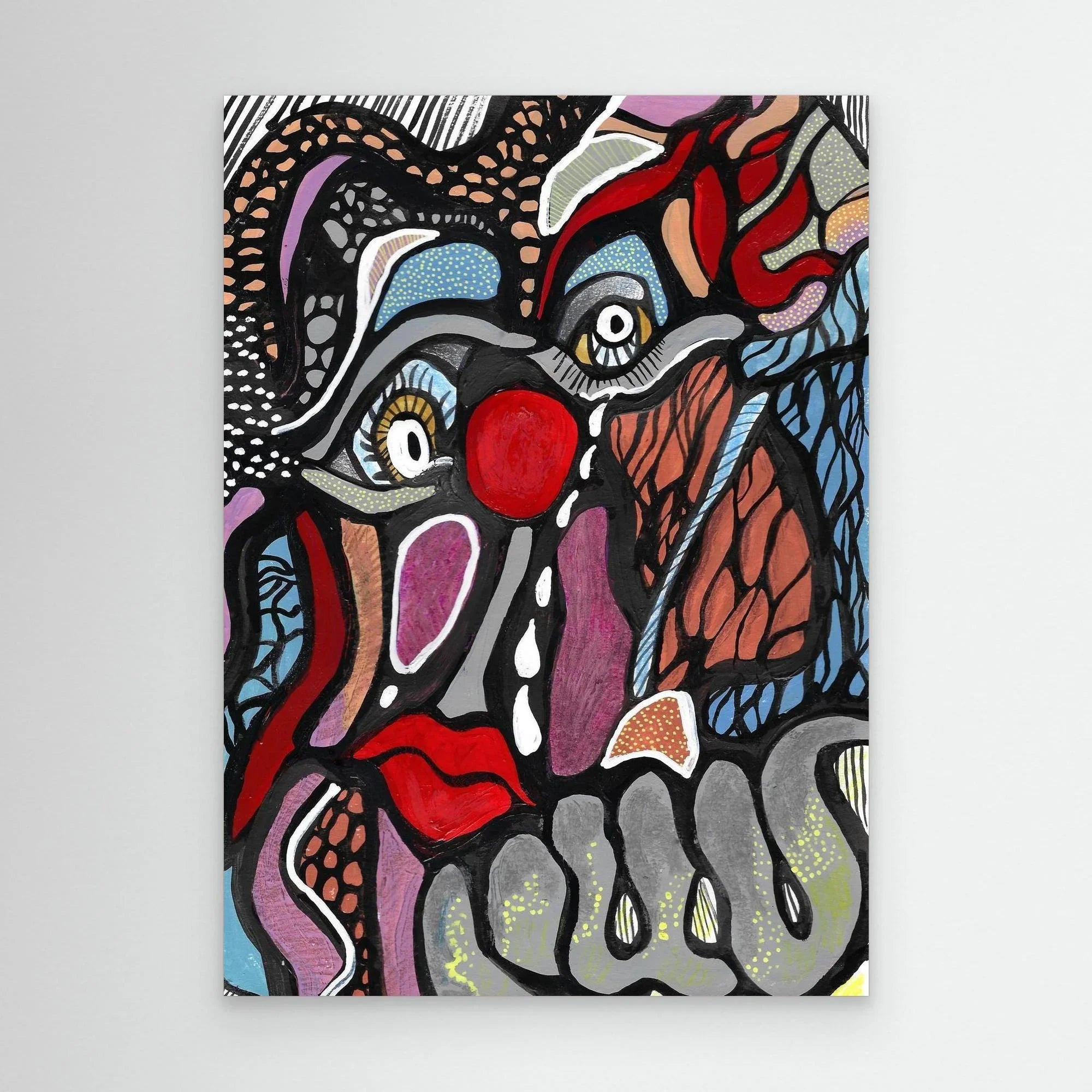 Canvas Print: Yet Another Clown - Silvia Pusceddu | Contemporary Art Prints