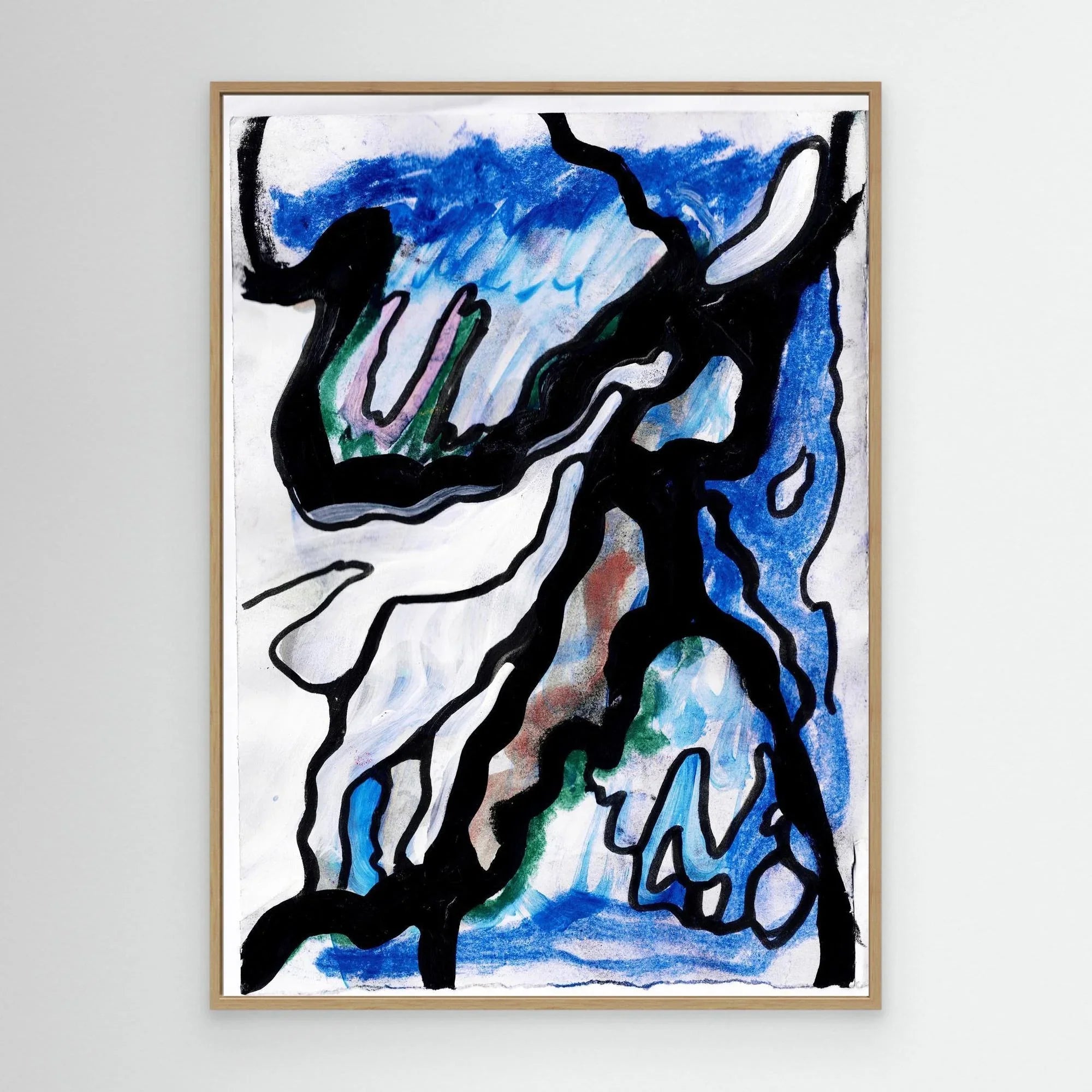 Canvas Print: Blue Thunder - Silvia Pusceddu | Contemporary Art Prints