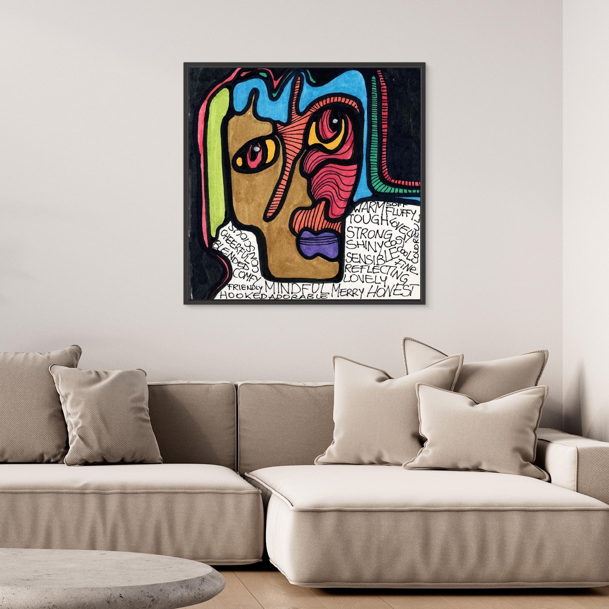 Canvas Print: Selfportrait DADA - Silvia Pusceddu | Contemporary Art Prints