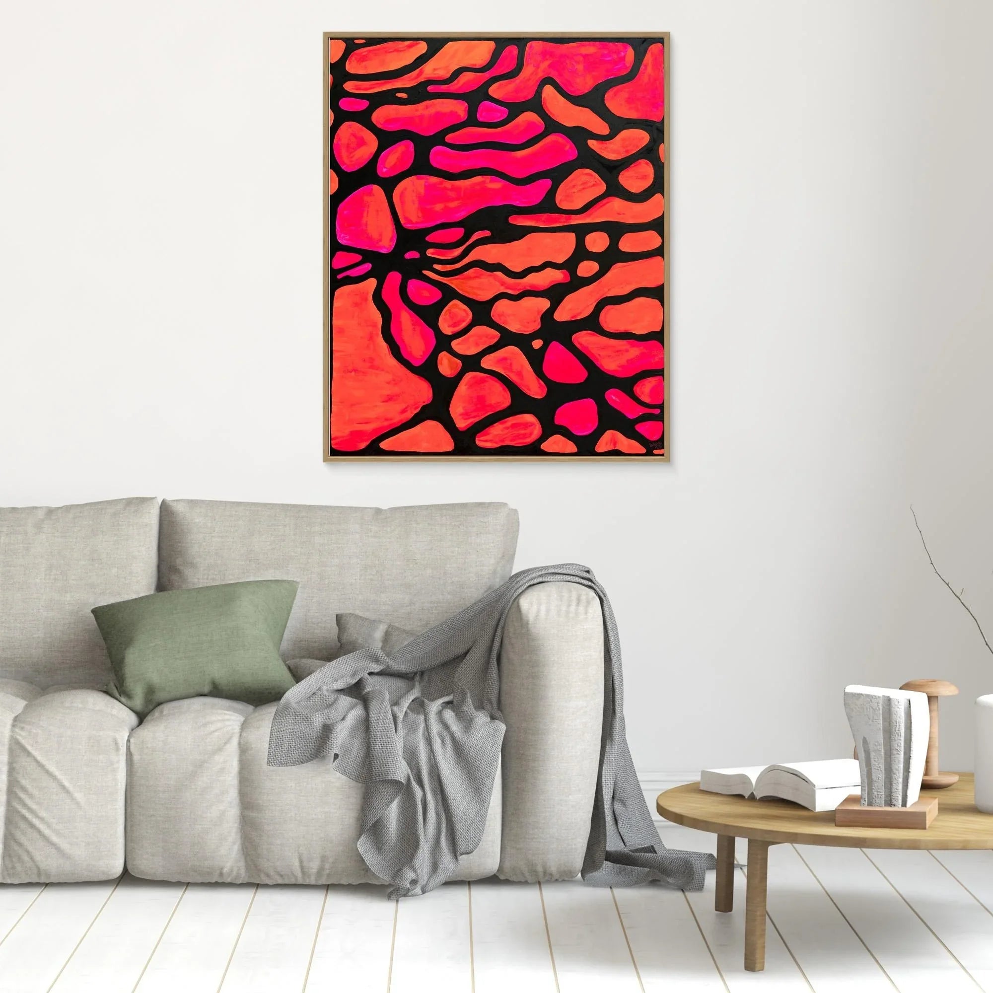 Canvas Print: Rosso di Sera - Silvia Pusceddu | Contemporary Art Prints
