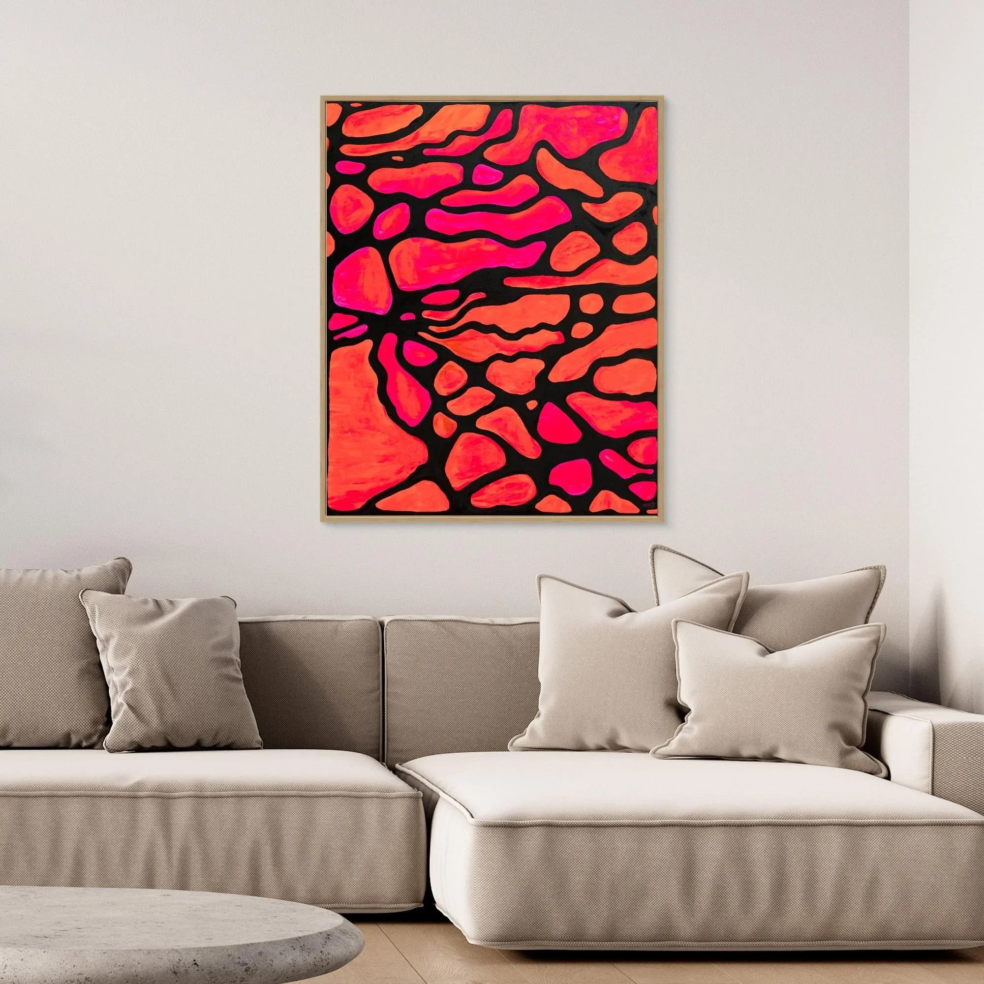 Canvas Print: Rosso di Sera - Silvia Pusceddu | Contemporary Art Prints