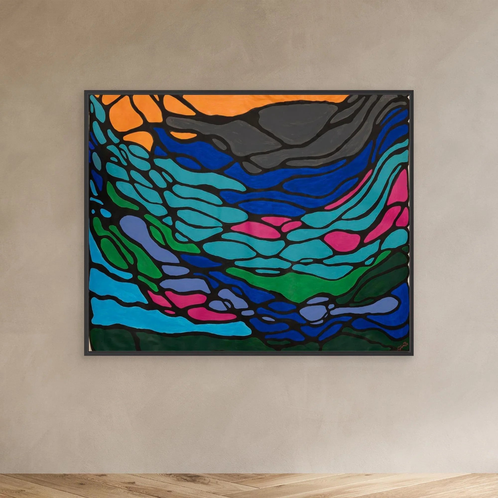 Canvas Print: Flows - Silvia Pusceddu | Contemporary Art Prints