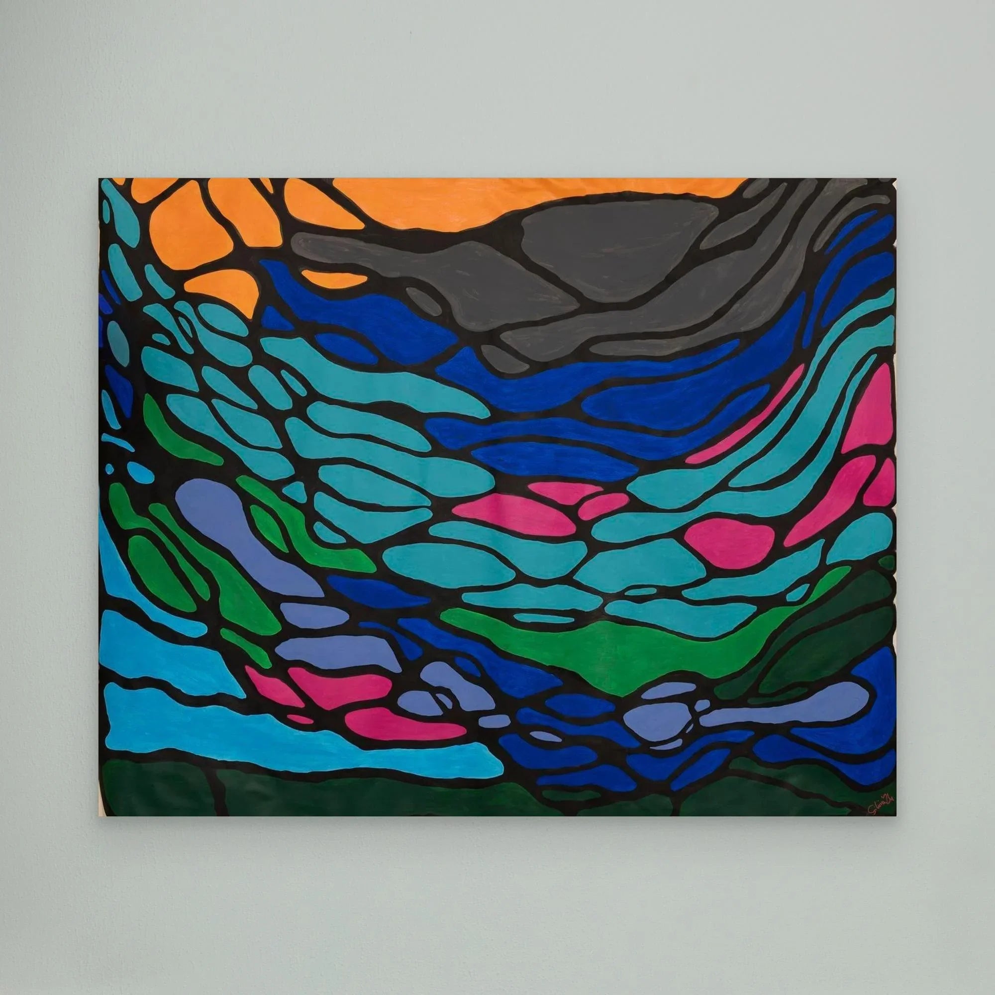 Canvas Print: Flows - Silvia Pusceddu | Contemporary Art Prints