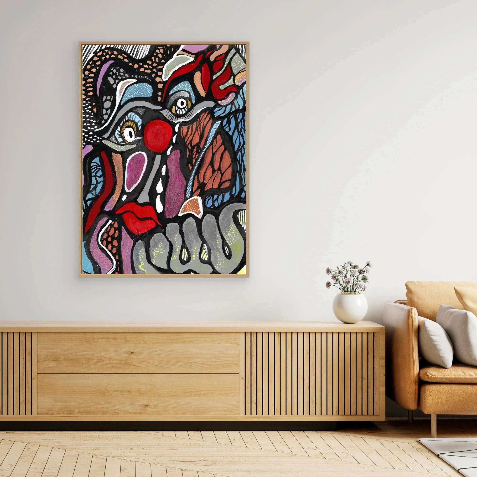 Canvas Print: Yet Another Clown - Silvia Pusceddu | Contemporary Art Prints