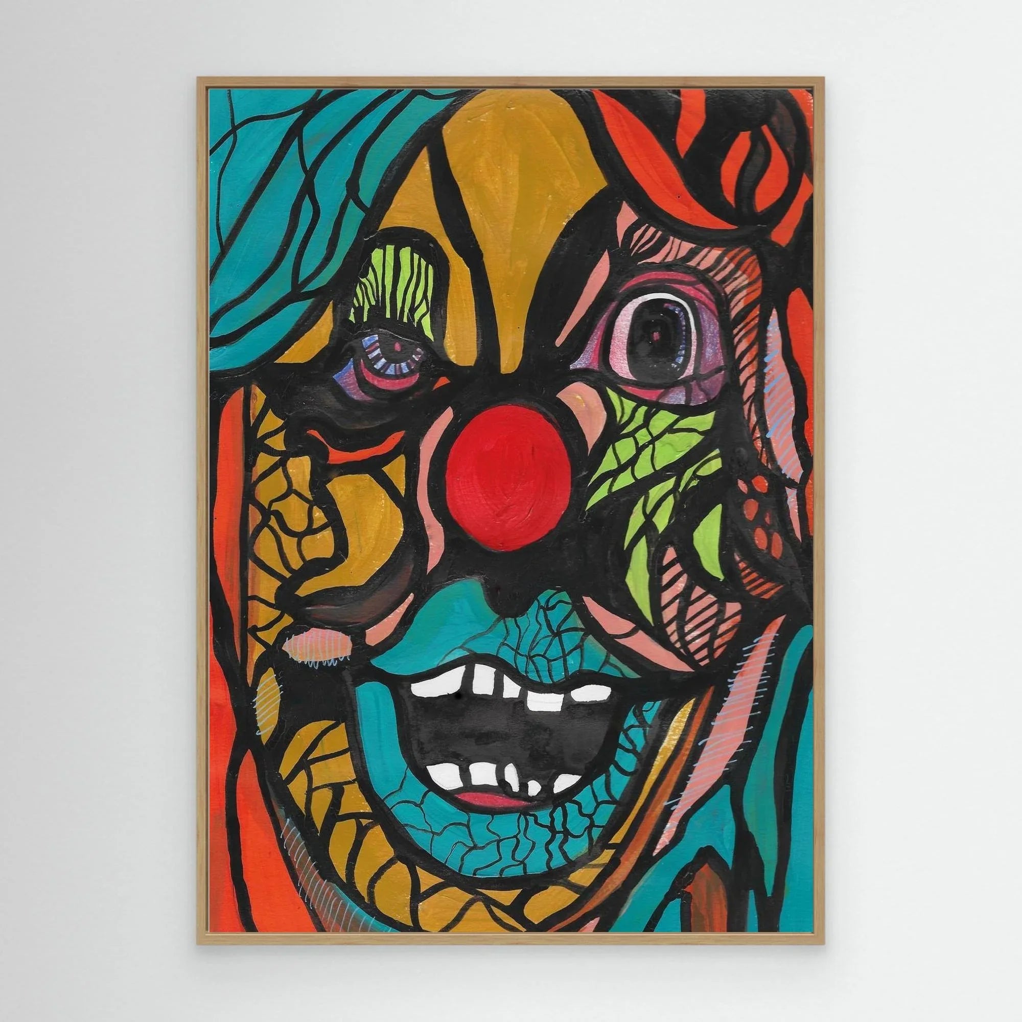 Canvas Print: Clown - Silvia Pusceddu | Contemporary Art Prints