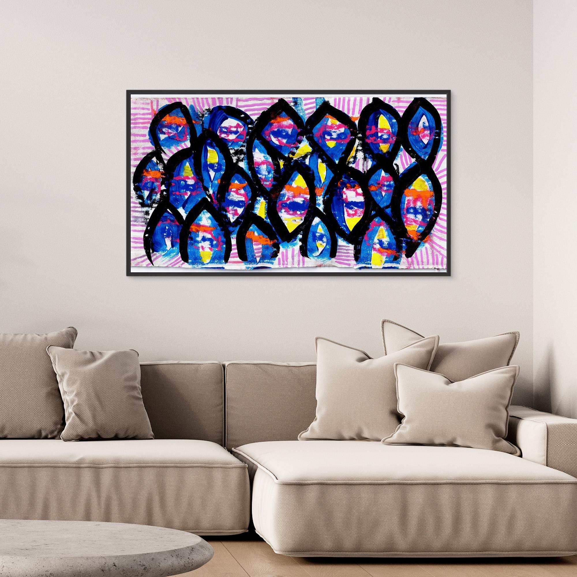 Canvas Print: Evil Eyes - Silvia Pusceddu | Contemporary Art Prints