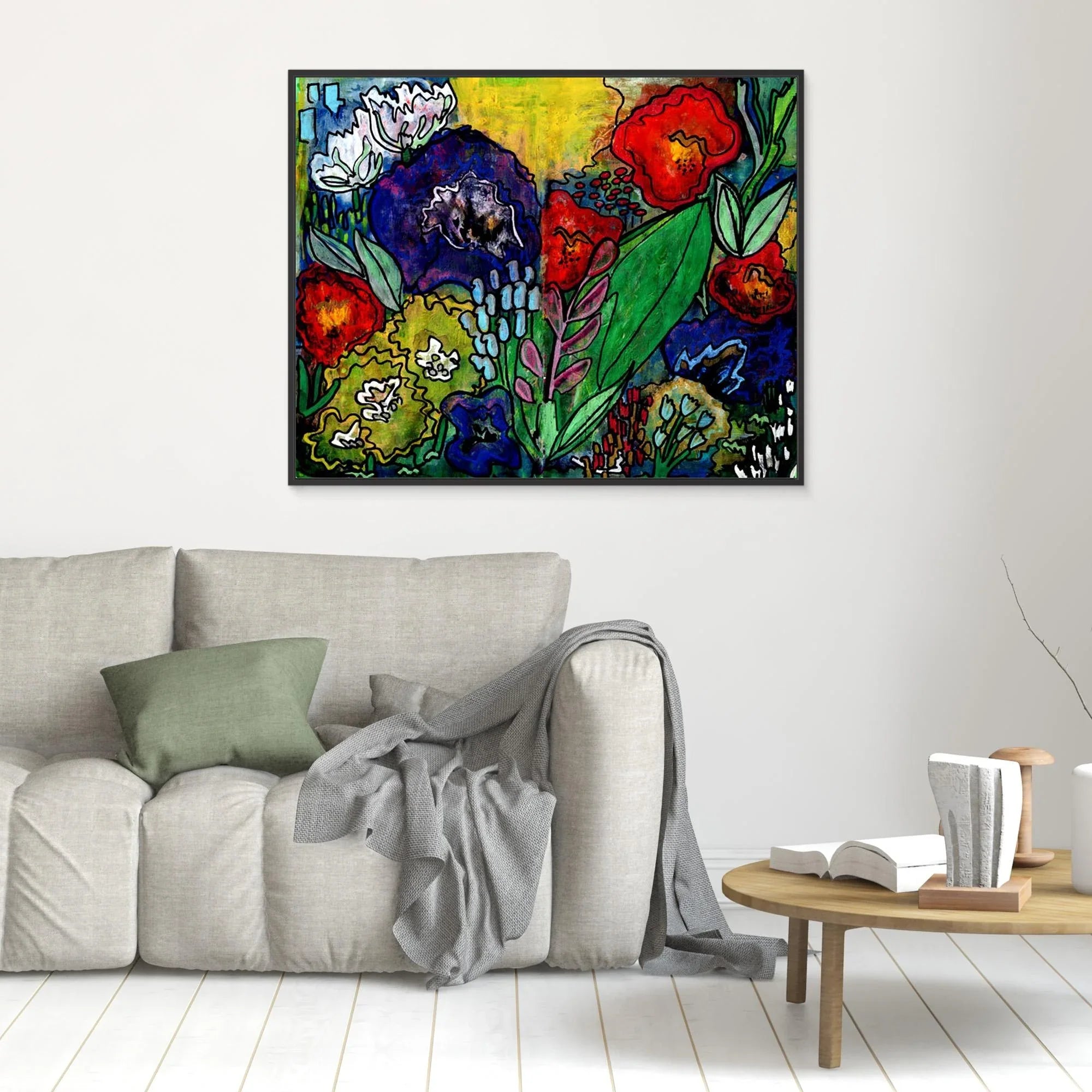 Canvas Print: Dusky Bloom - Silvia Pusceddu | Contemporary Art Prints