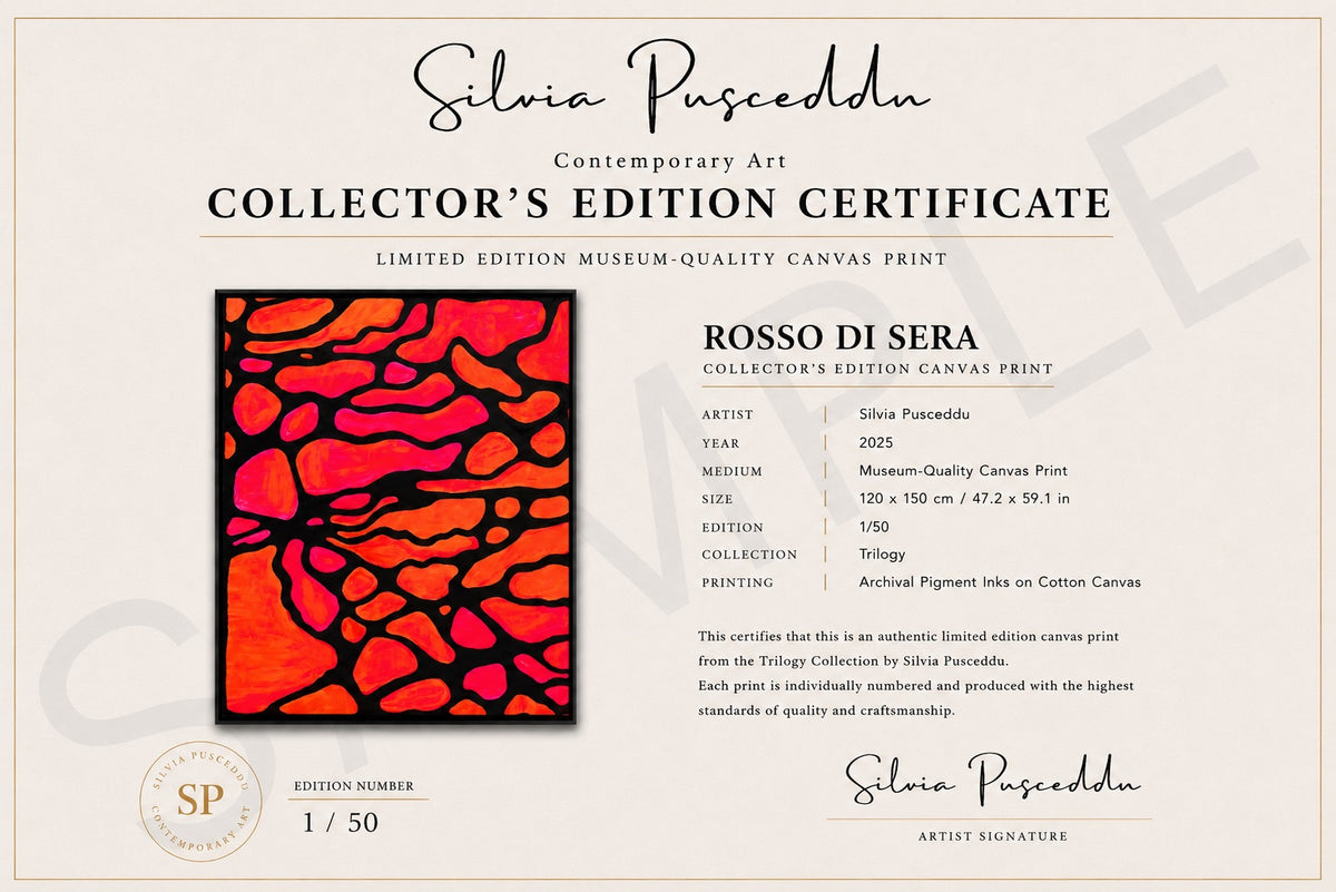 Rosso di Sera – Collector's Edition Canvas Artwork