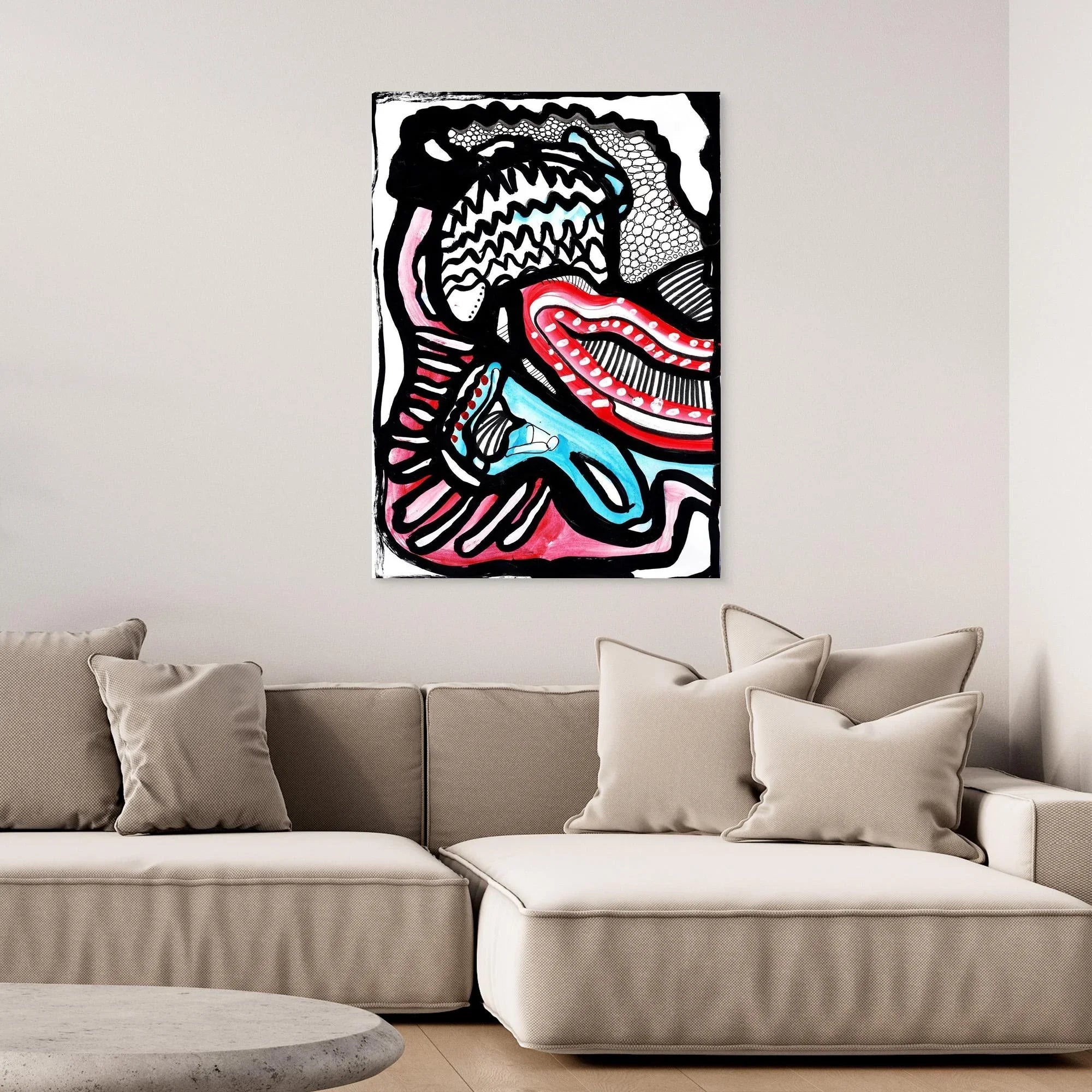 Canvas Print: Tribe - Silvia Pusceddu | Contemporary Art Prints