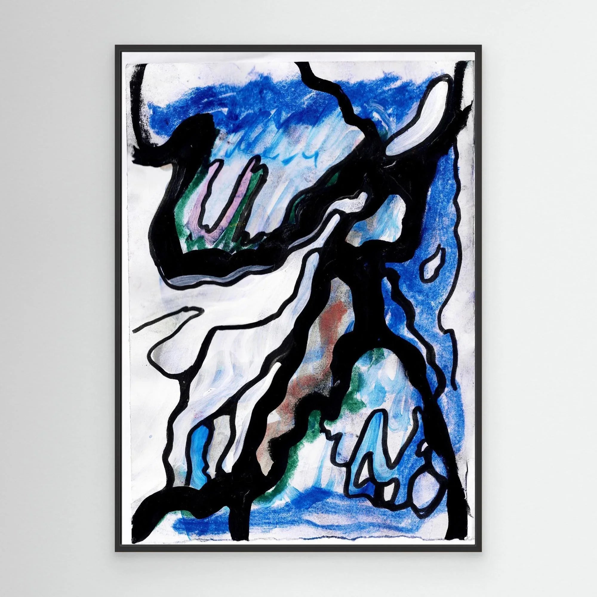 Canvas Print: Blue Thunder - Silvia Pusceddu | Contemporary Art Prints