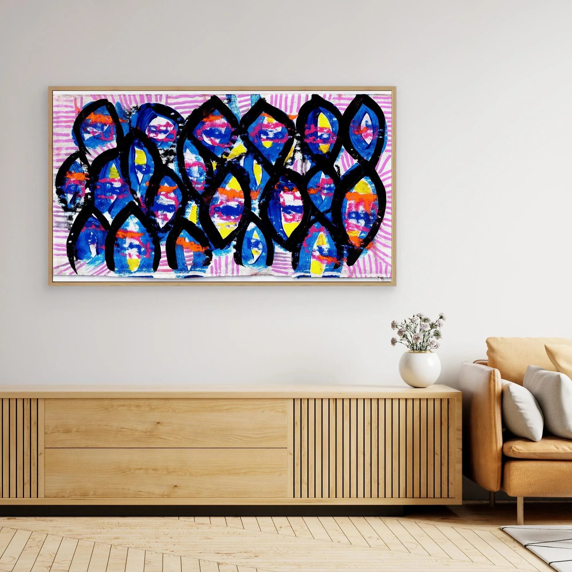 Canvas Print: Evil Eyes - Silvia Pusceddu | Contemporary Art Prints