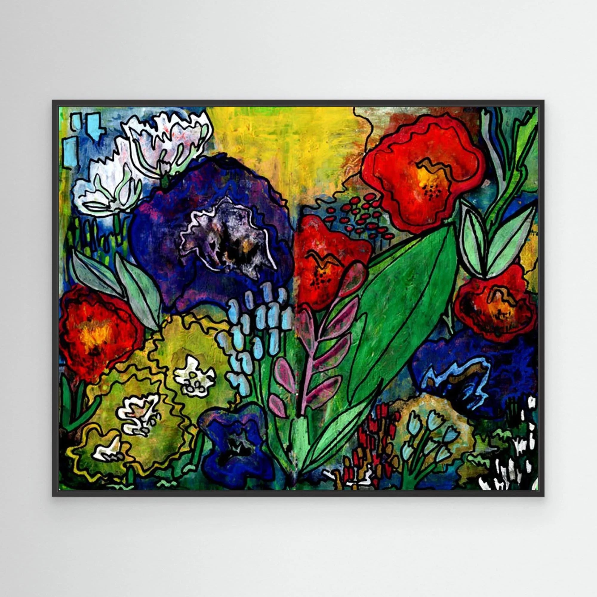 Canvas Print: Dusky Bloom - Silvia Pusceddu | Contemporary Art Prints