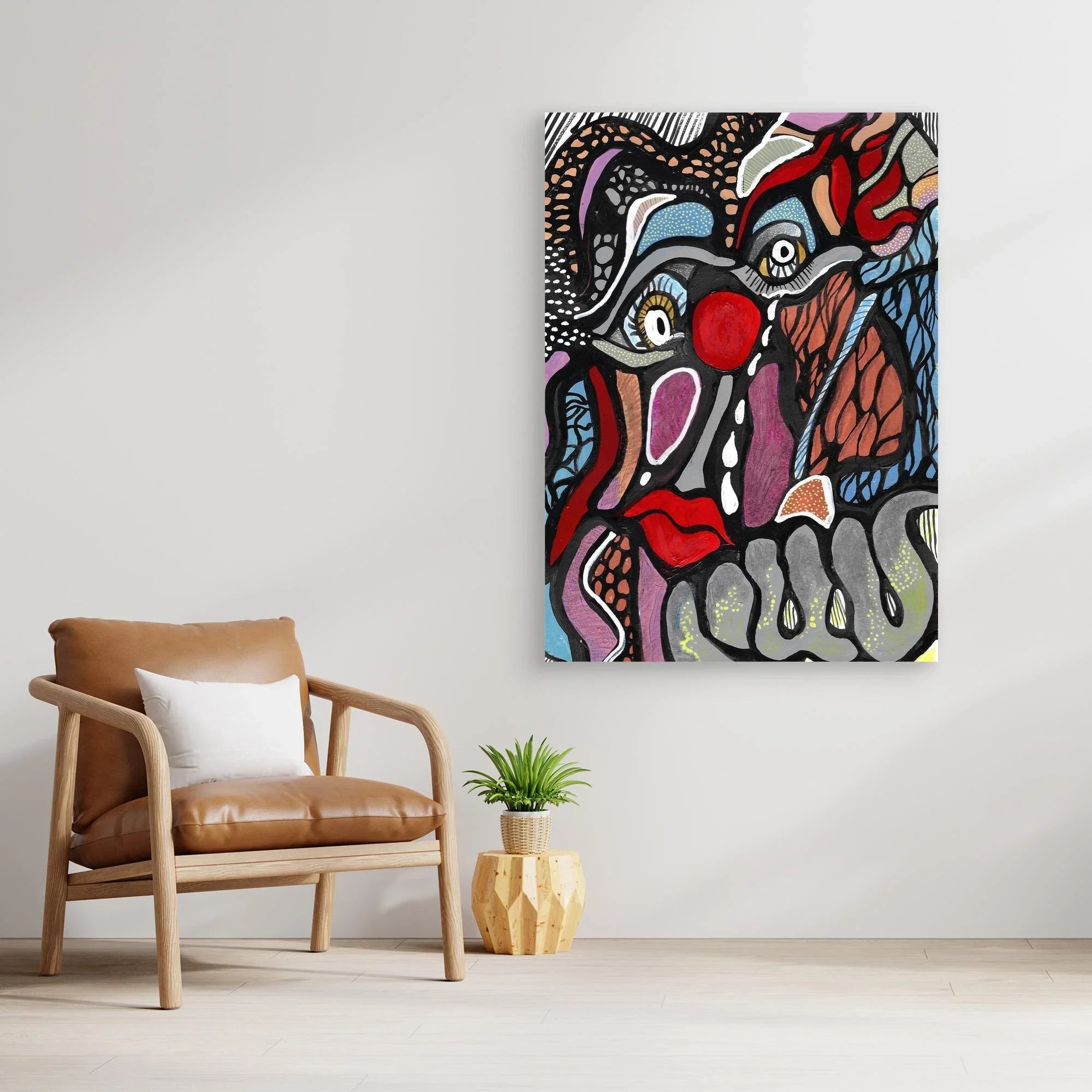 Canvas Print: Yet Another Clown - Silvia Pusceddu | Contemporary Art Prints