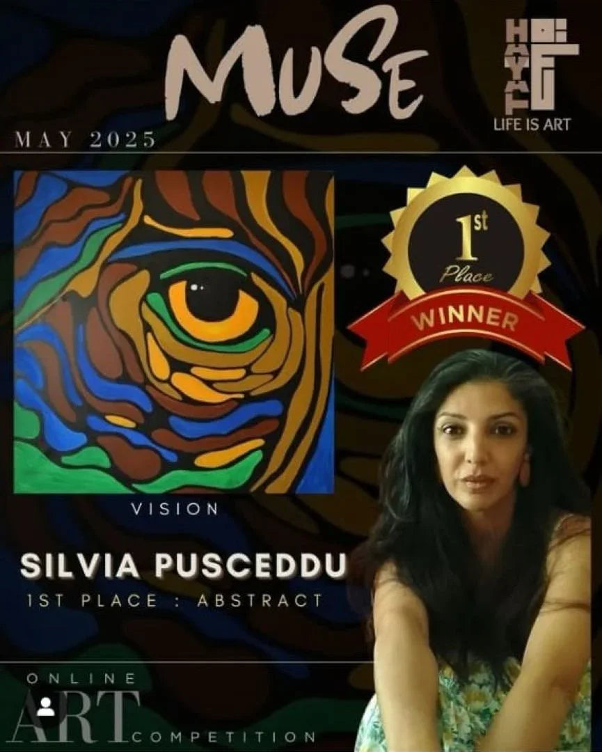 Canvas Print: Vision | Winner of The Dubai Muse Contest 2025 - Silvia Pusceddu | Contemporary Art Prints