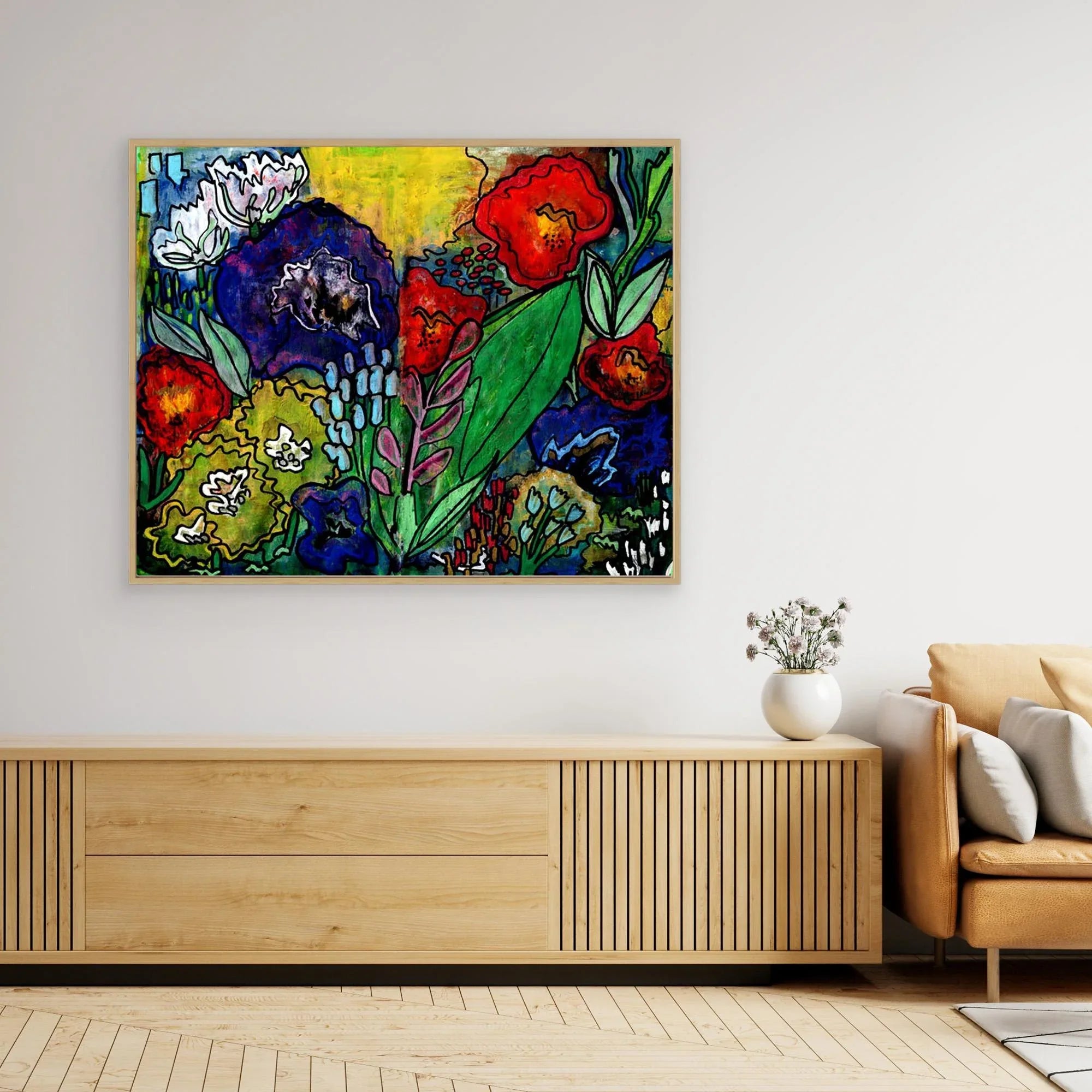 Canvas Print: Dusky Bloom - Silvia Pusceddu | Contemporary Art Prints