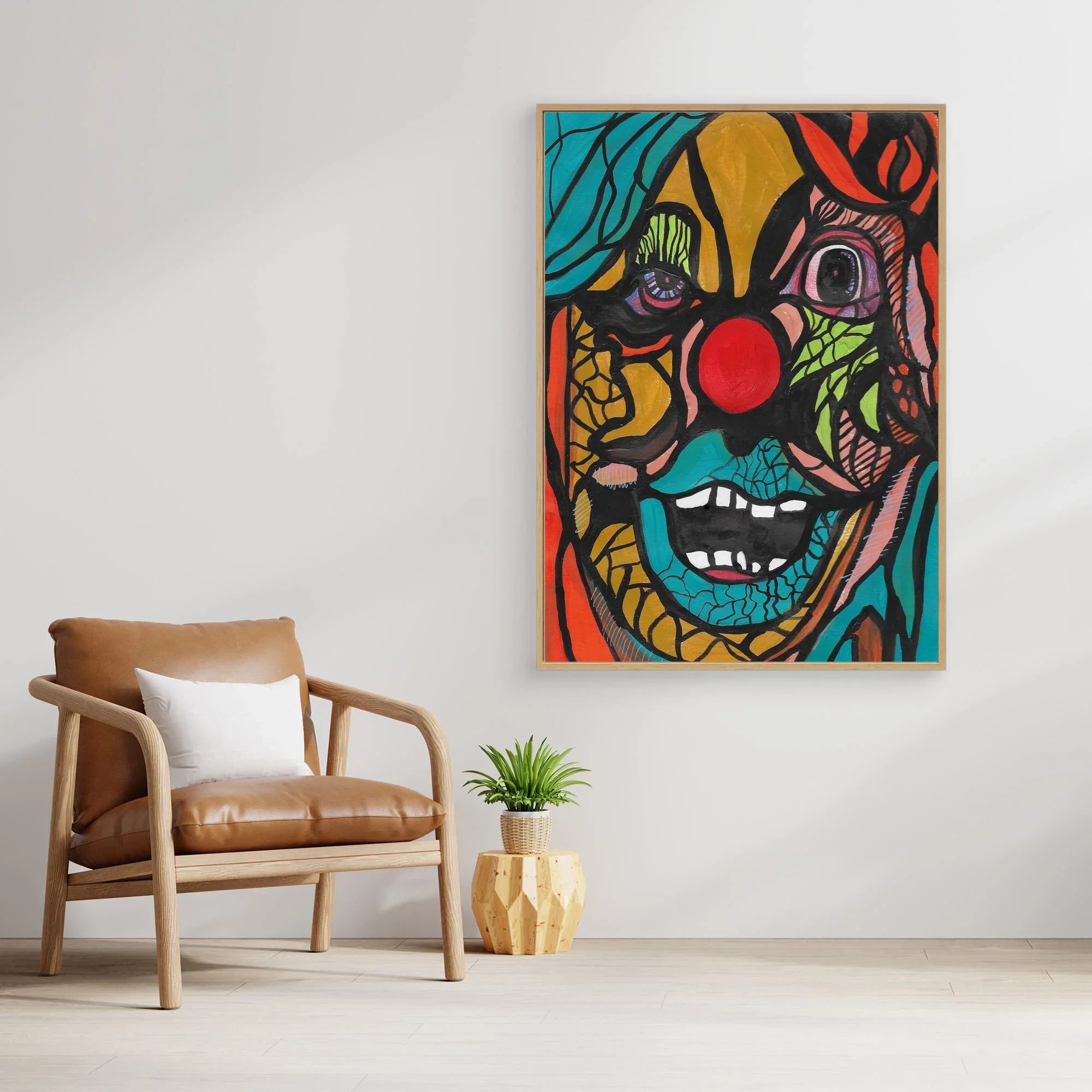 Canvas Print: Clown - Silvia Pusceddu | Contemporary Art Prints