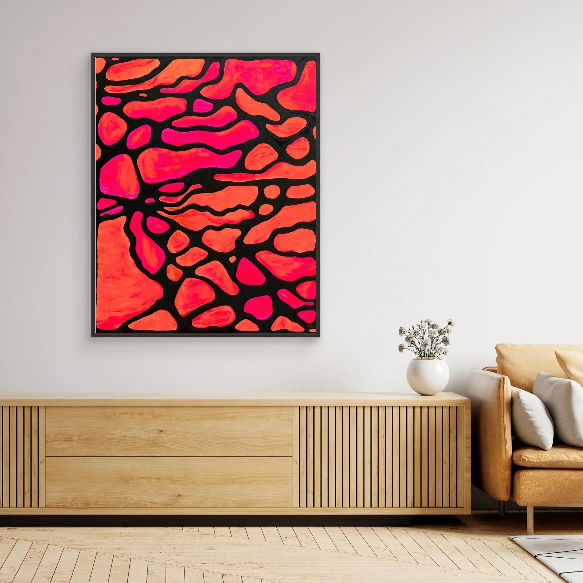 Canvas Print: Rosso di Sera - Silvia Pusceddu | Contemporary Art Prints