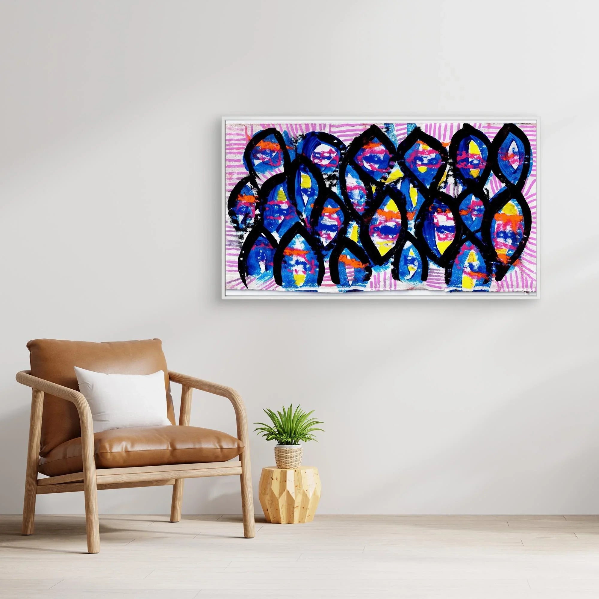 Canvas Print: Evil Eyes - Silvia Pusceddu | Contemporary Art Prints