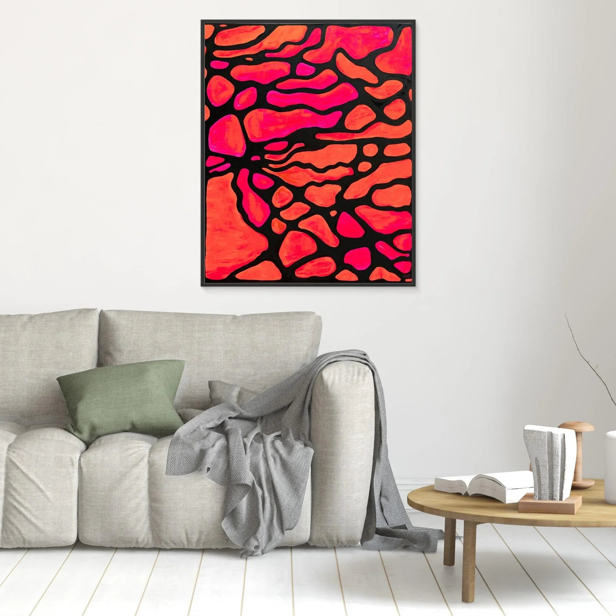 Canvas Print: Rosso di Sera - Silvia Pusceddu | Contemporary Art Prints